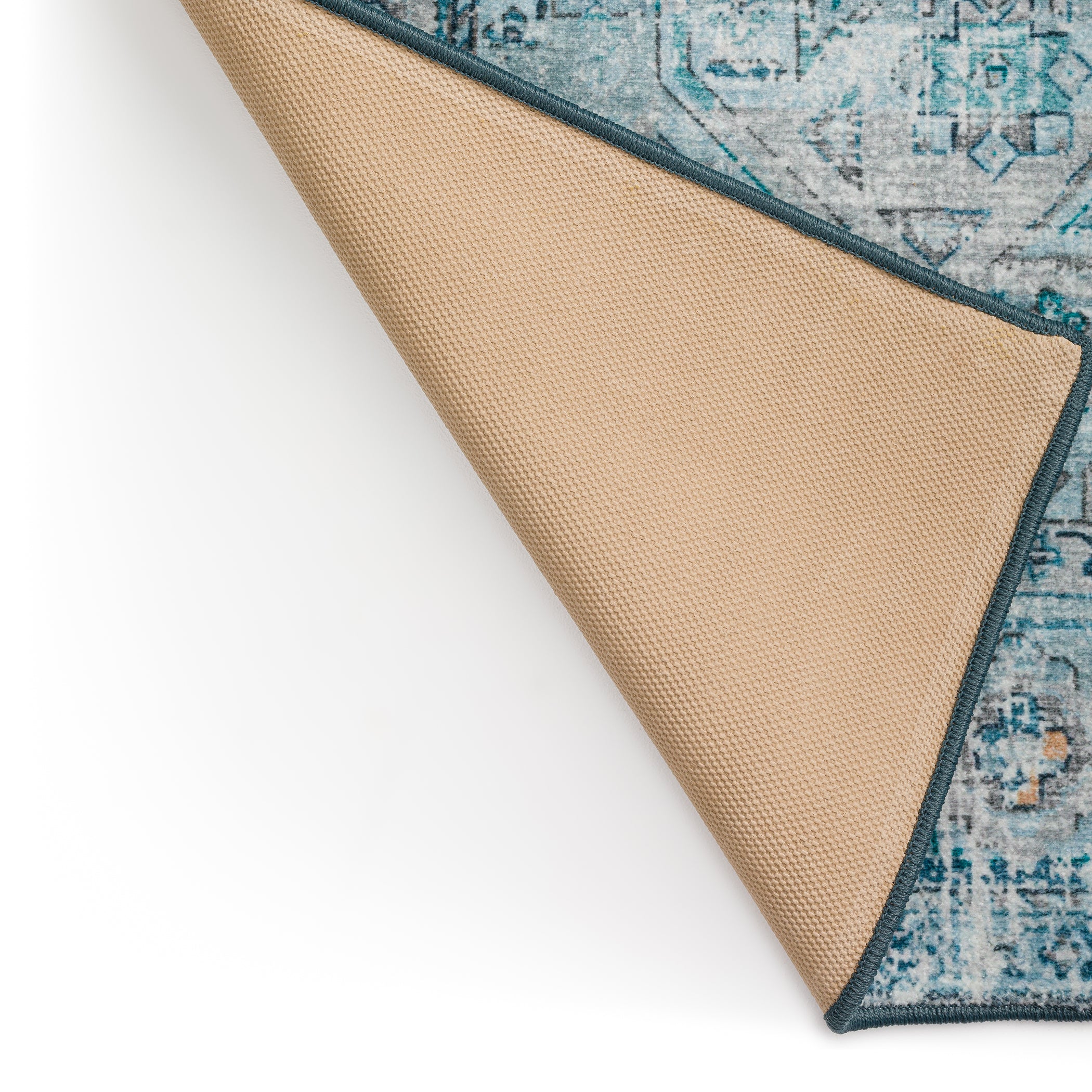Indoor/Outdoor Traditional JC5 Denim Blue Rug 2' x 3' #shape_Rectangle