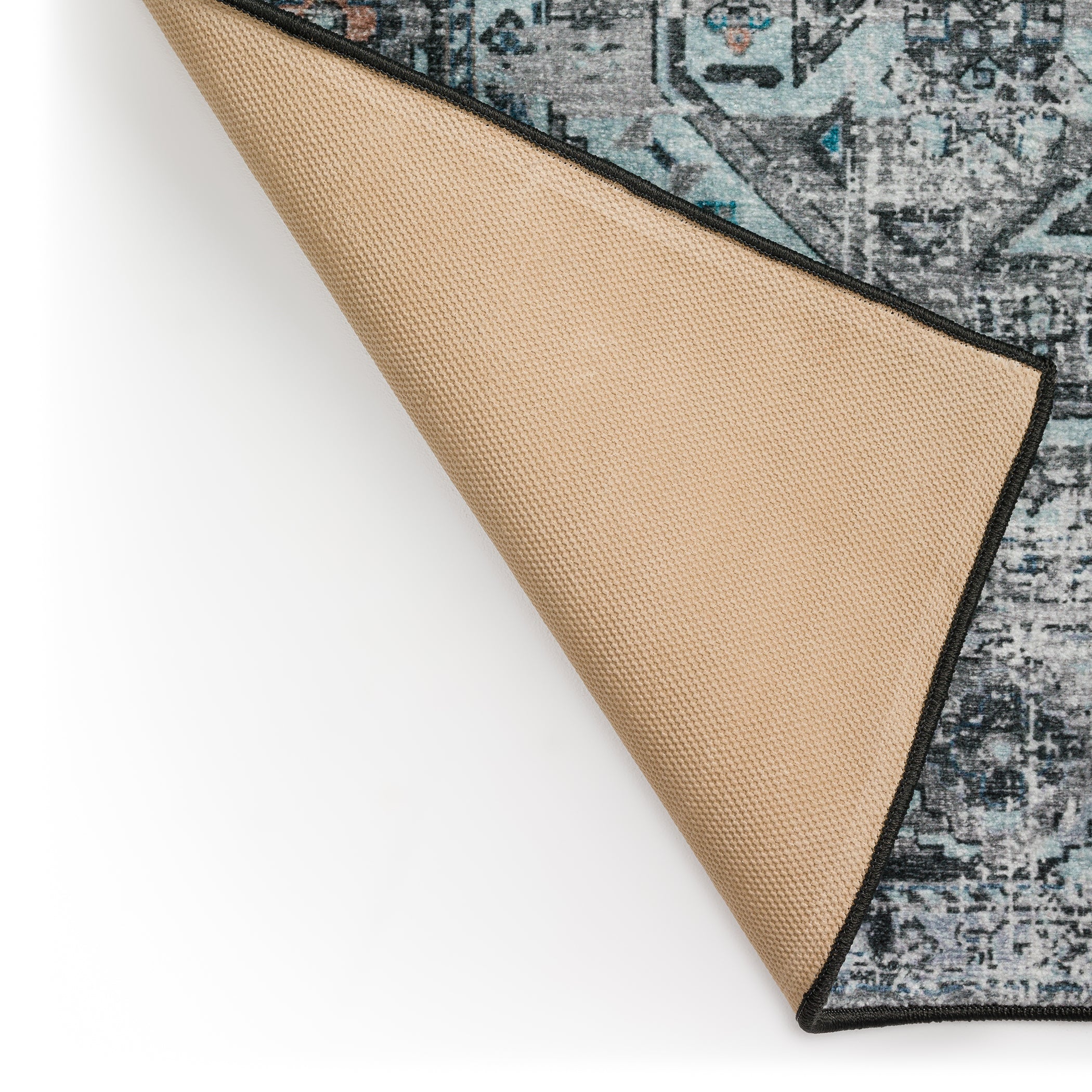 Indoor/Outdoor Traditional JC5 Steel Gray Rug 2' x 3' #shape_Rectangle