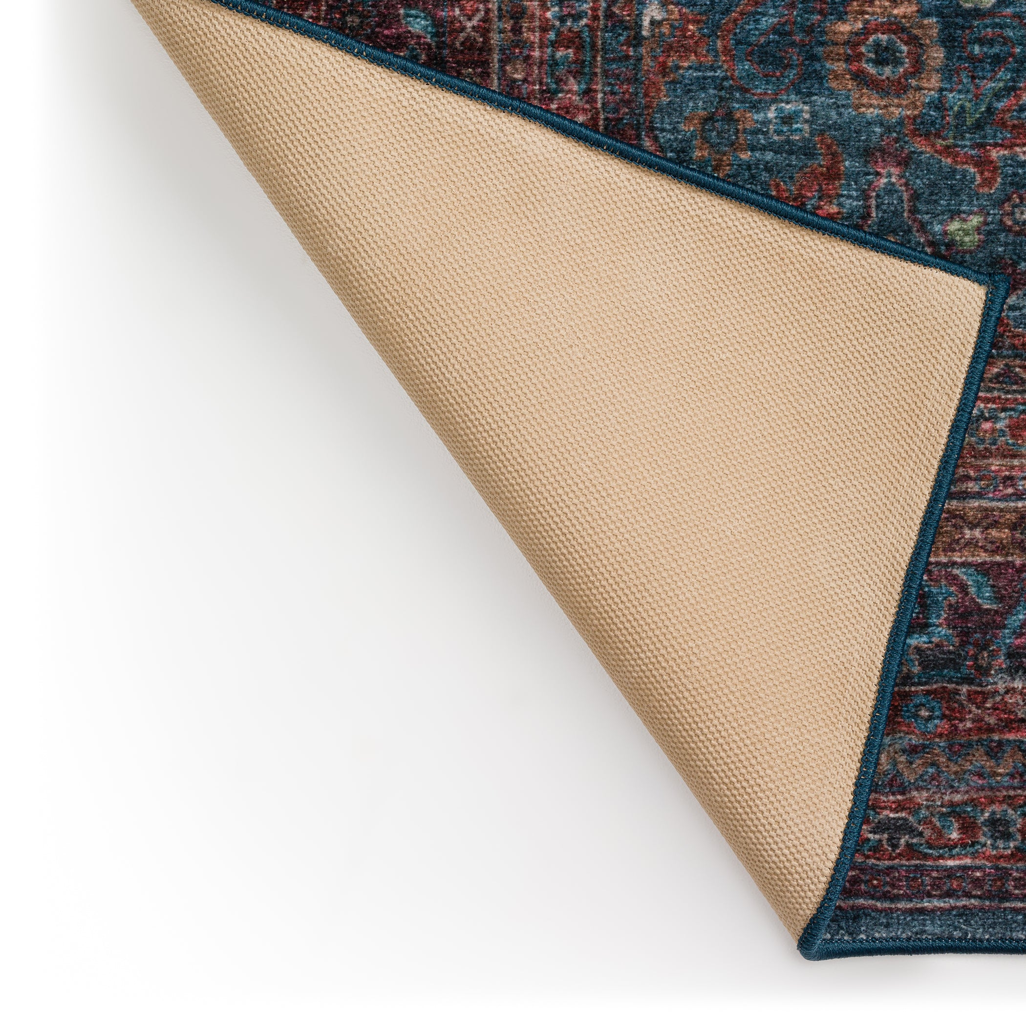 Indoor/Outdoor Traditional JC7 Navy Blue Rug 2' x 3' #shape_Rectangle