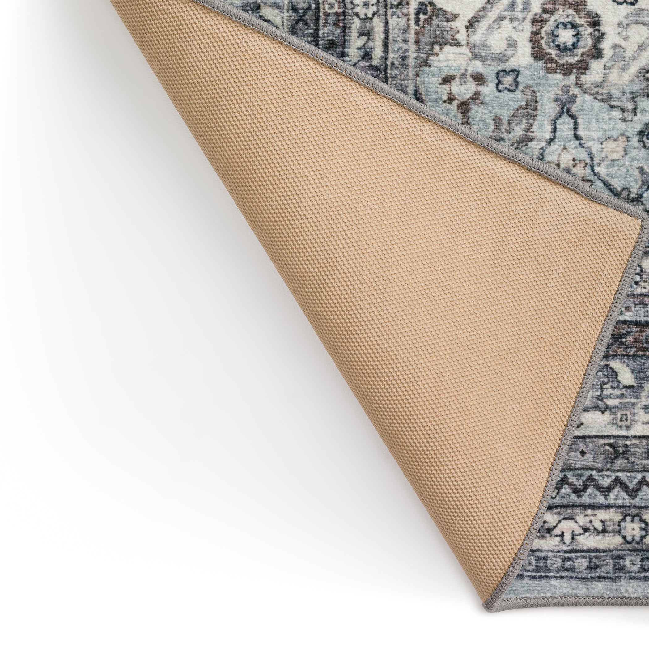 Indoor/Outdoor Traditional JC7 Pewter Gray Rug 2' x 3' #shape_Rectangle