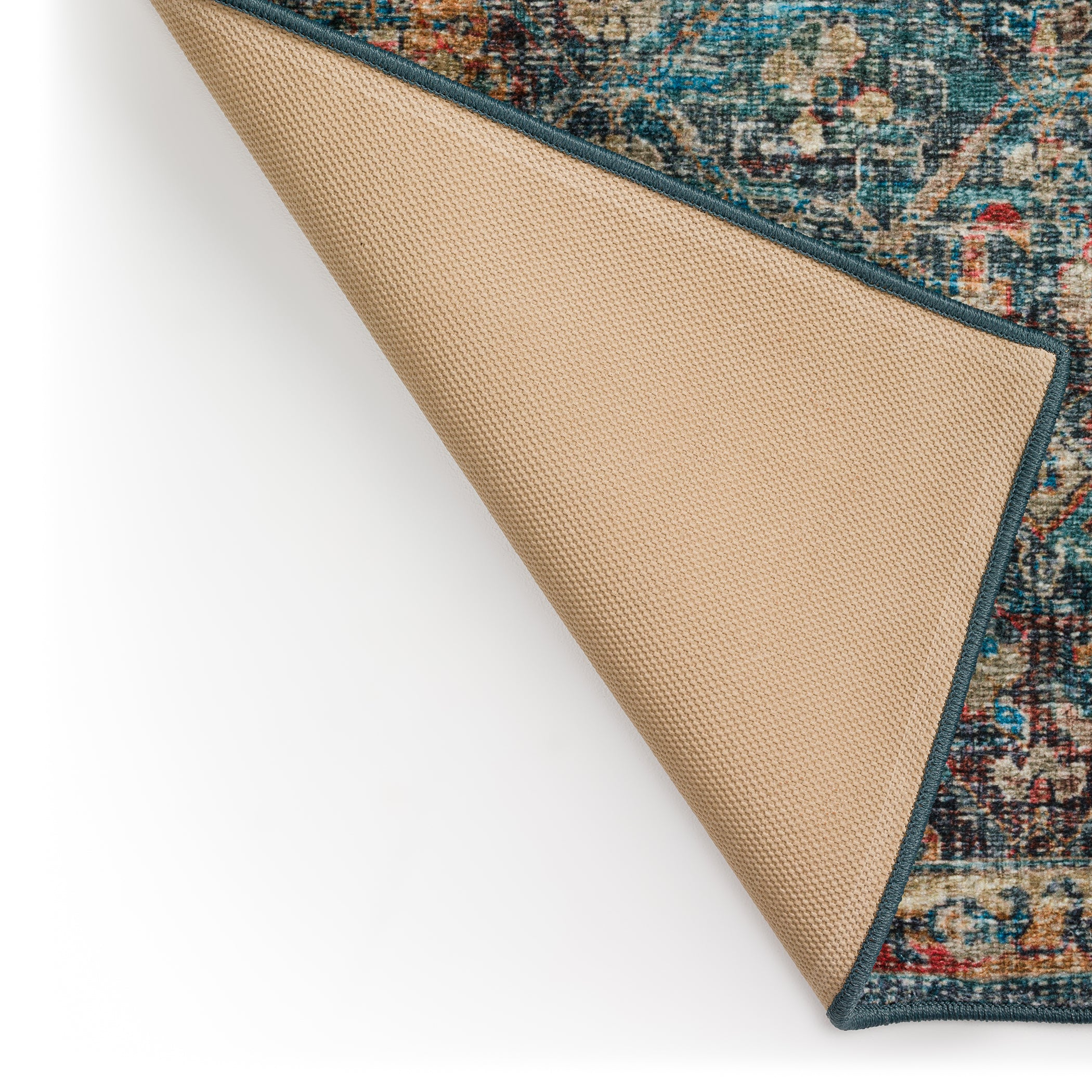 Indoor/Outdoor Traditional JC8 Navy Blue Rug 2' x 3' #shape_Rectangle