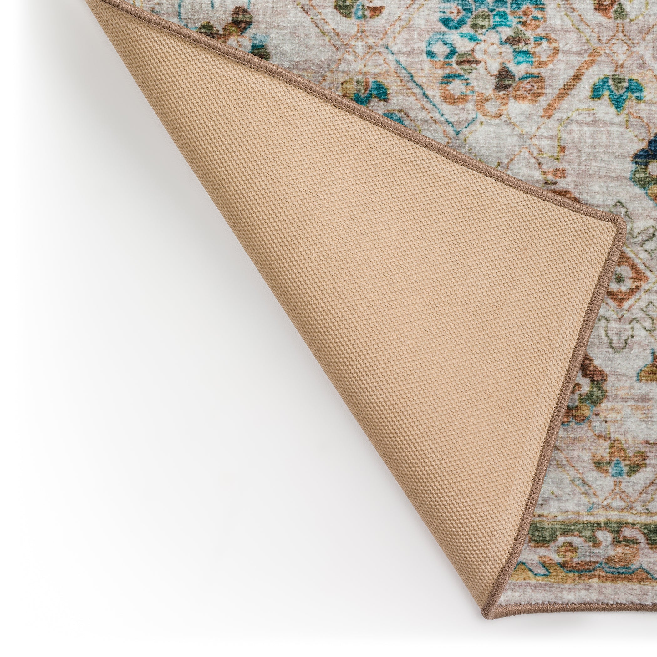 Indoor/Outdoor Traditional JC8 Parchment Multi Rug 2' x 3' #shape_Rectangle