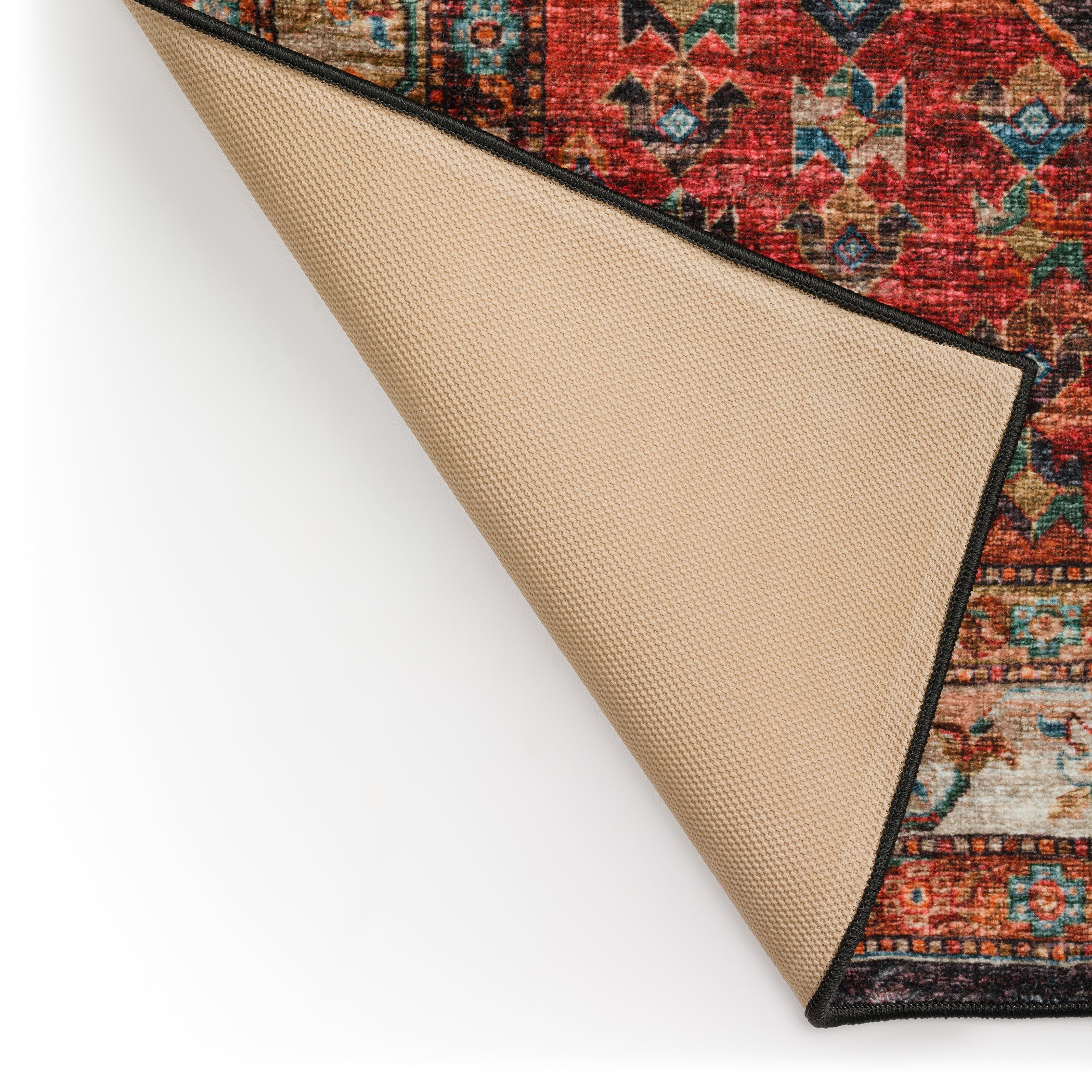 Indoor/Outdoor Traditional JC9 Canyon Red Rug 2' x 3' #shape_Rectangle