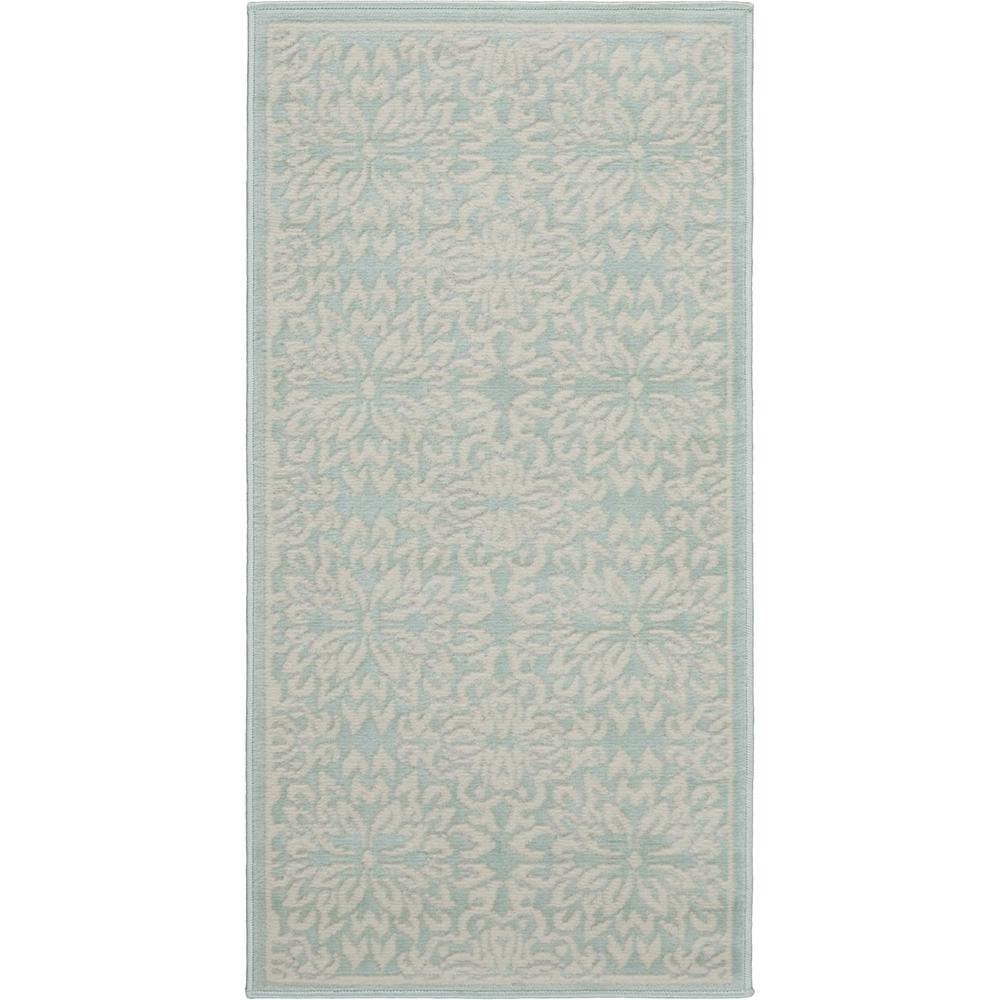 Jubilant JUB06 Ivory/Green Rugs #color_ivory/green