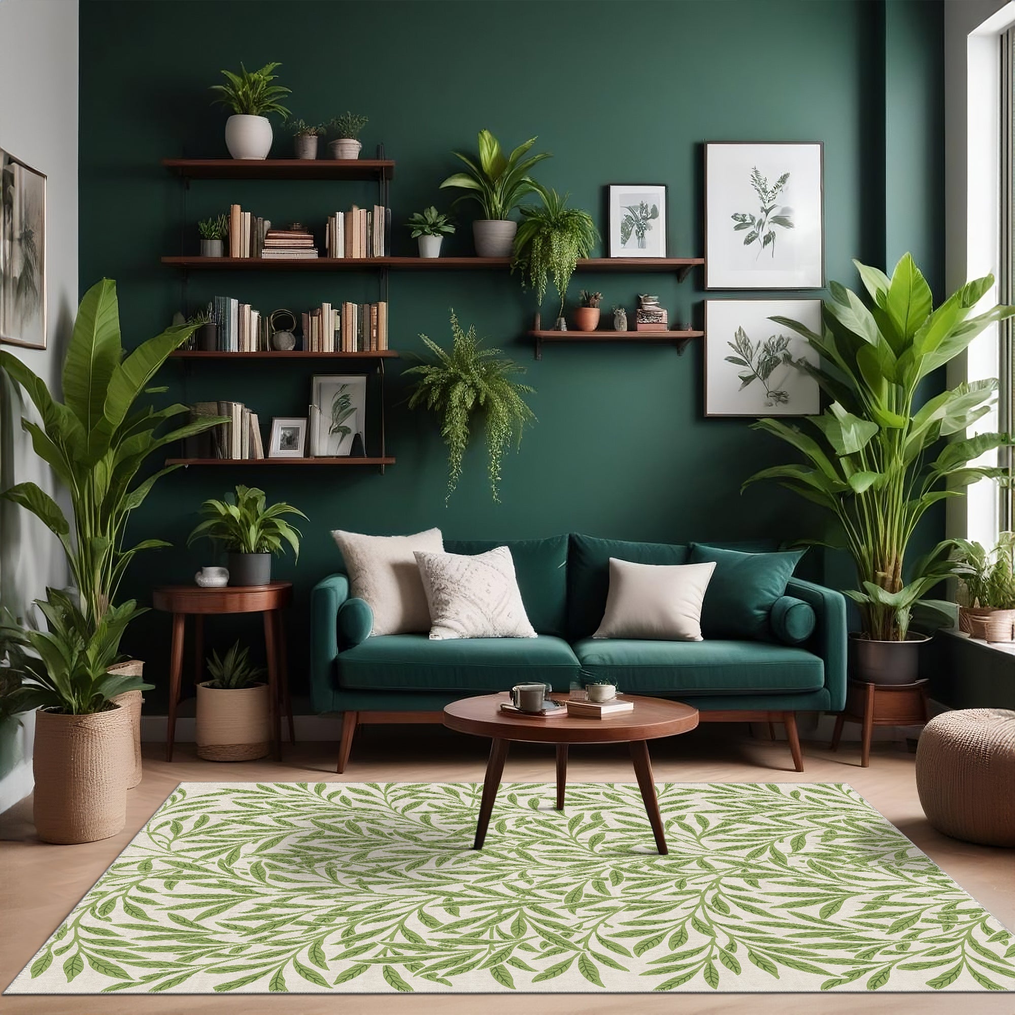 Sage Machine Washable Area Rug