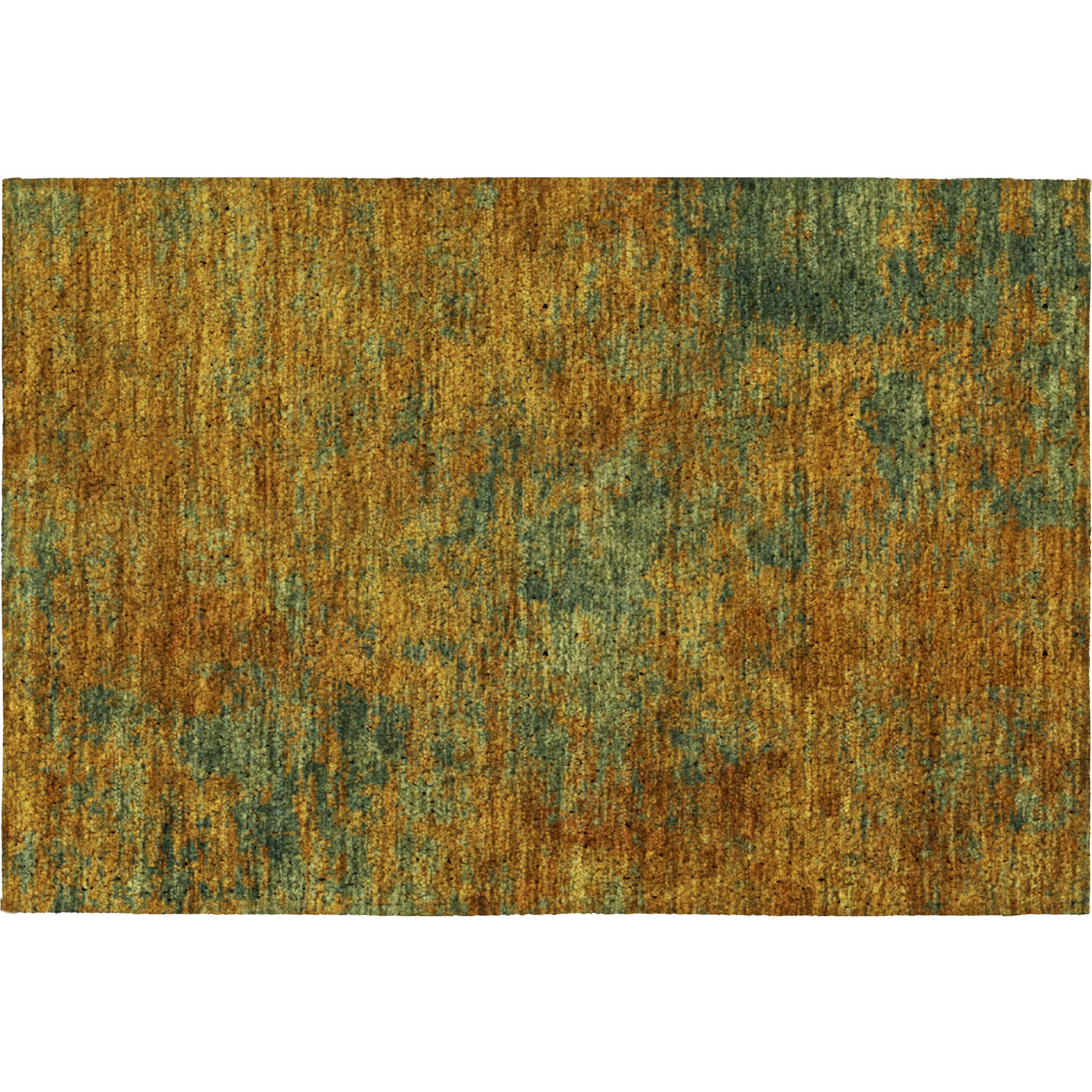 Luxury Washable Indoor/Outdoor Transitional KC2 Copper Orange Rug 1'8" x 2'6" #shape_Rectangle