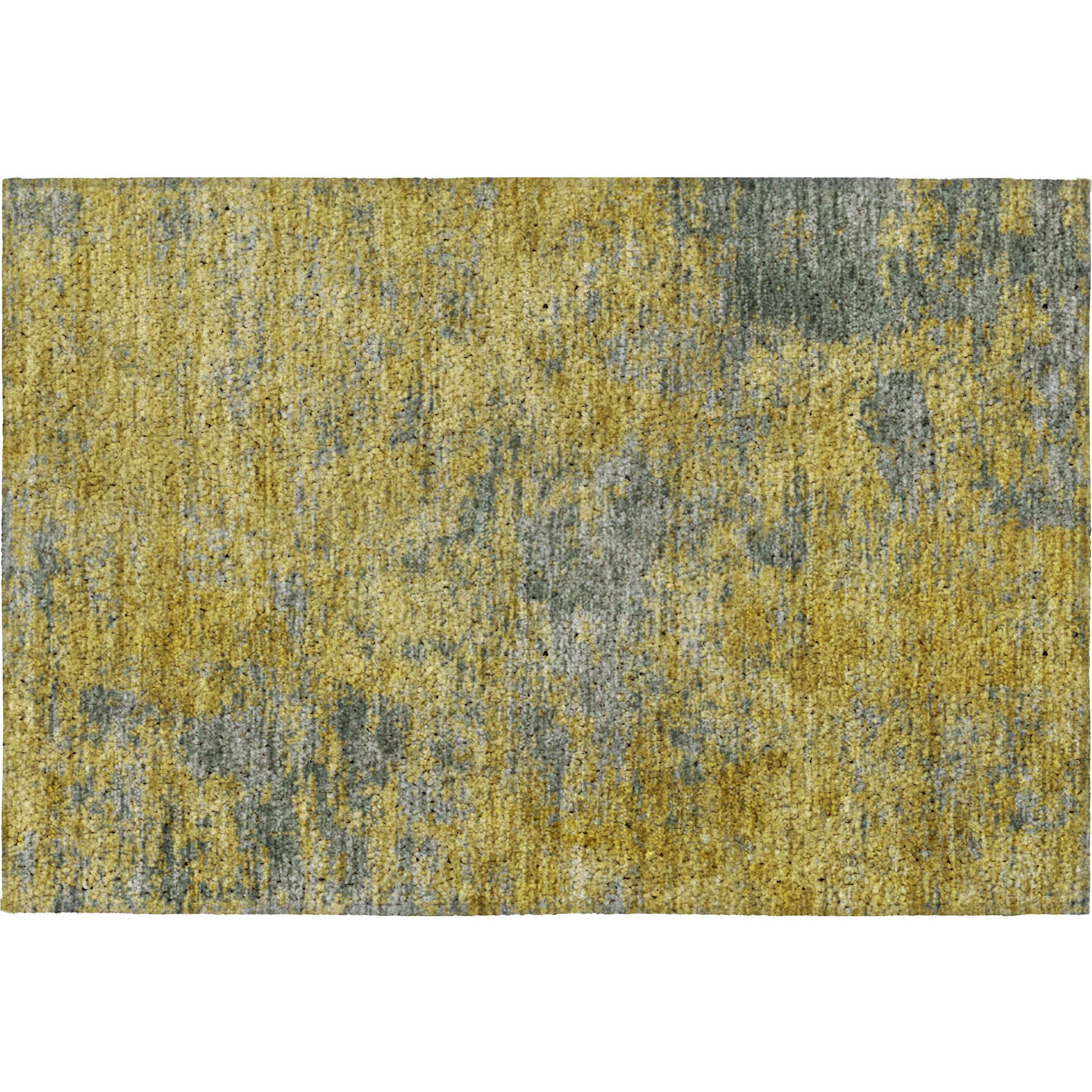 Luxury Washable Indoor/Outdoor Transitional KC2 Gold Rug 1'8" x 2'6" #shape_Rectangle