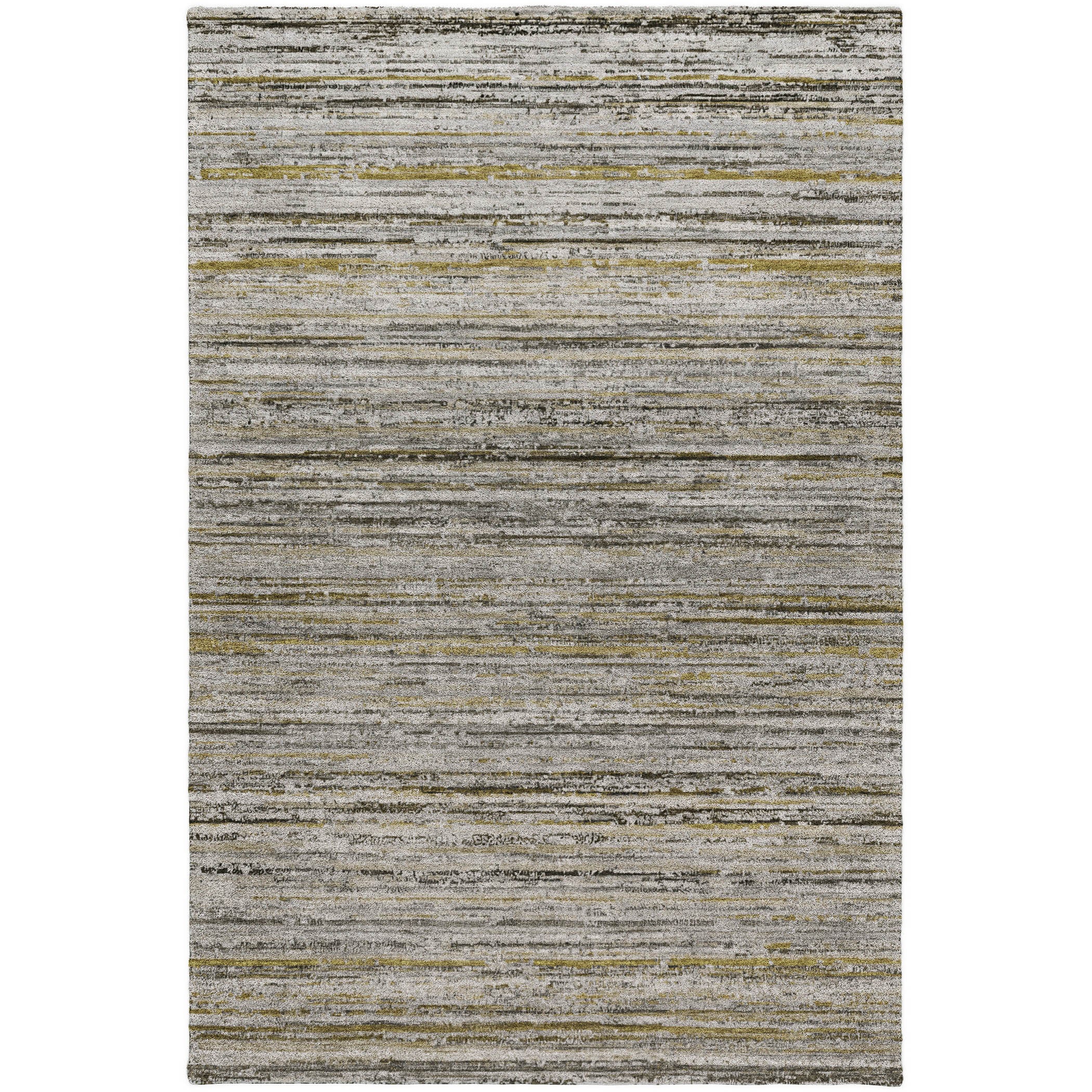 Luxury Washable Indoor/Outdoor Transitional KC3 Pewter Gray Rug 2'6" x 3'10" #shape_Rectangle