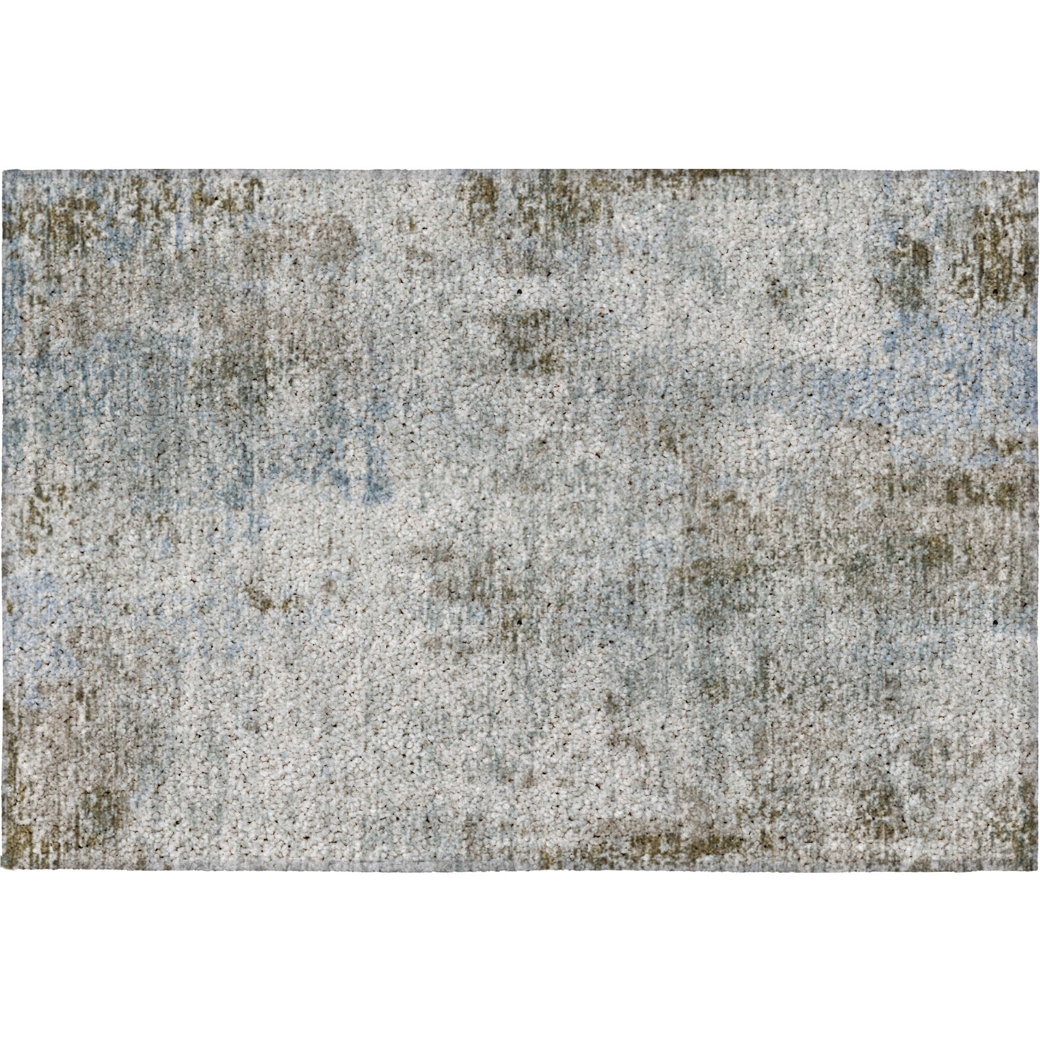 Luxury Washable Indoor/Outdoor Transitional KC4 Mocha Brown Rug 1'8" x 2'6" #shape_Rectangle