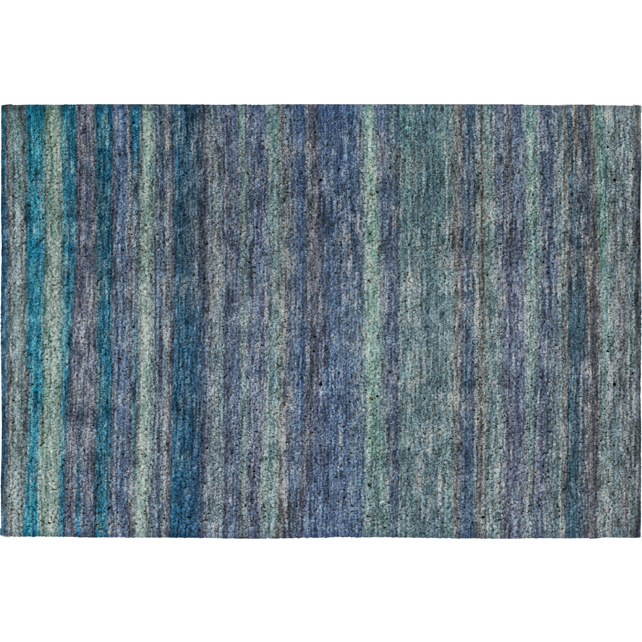 Luxury Washable Indoor/Outdoor Transitional KC5 Blue Rug 1'8" x 2'6" #shape_Rectangle