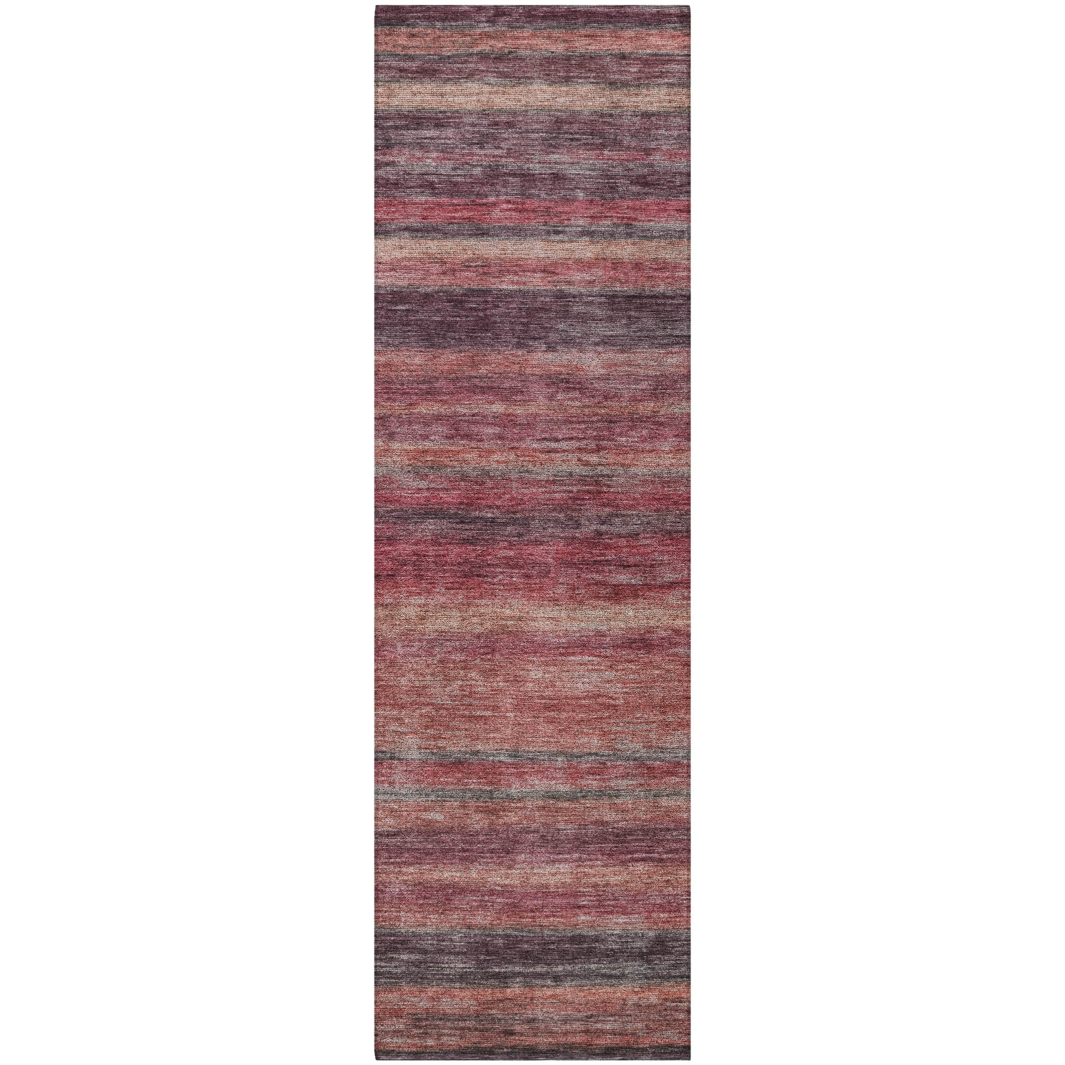 Luxury Washable Indoor/Outdoor Transitional KC5 Merlot Red Rug 2'3" x 7'6" #shape_Runner