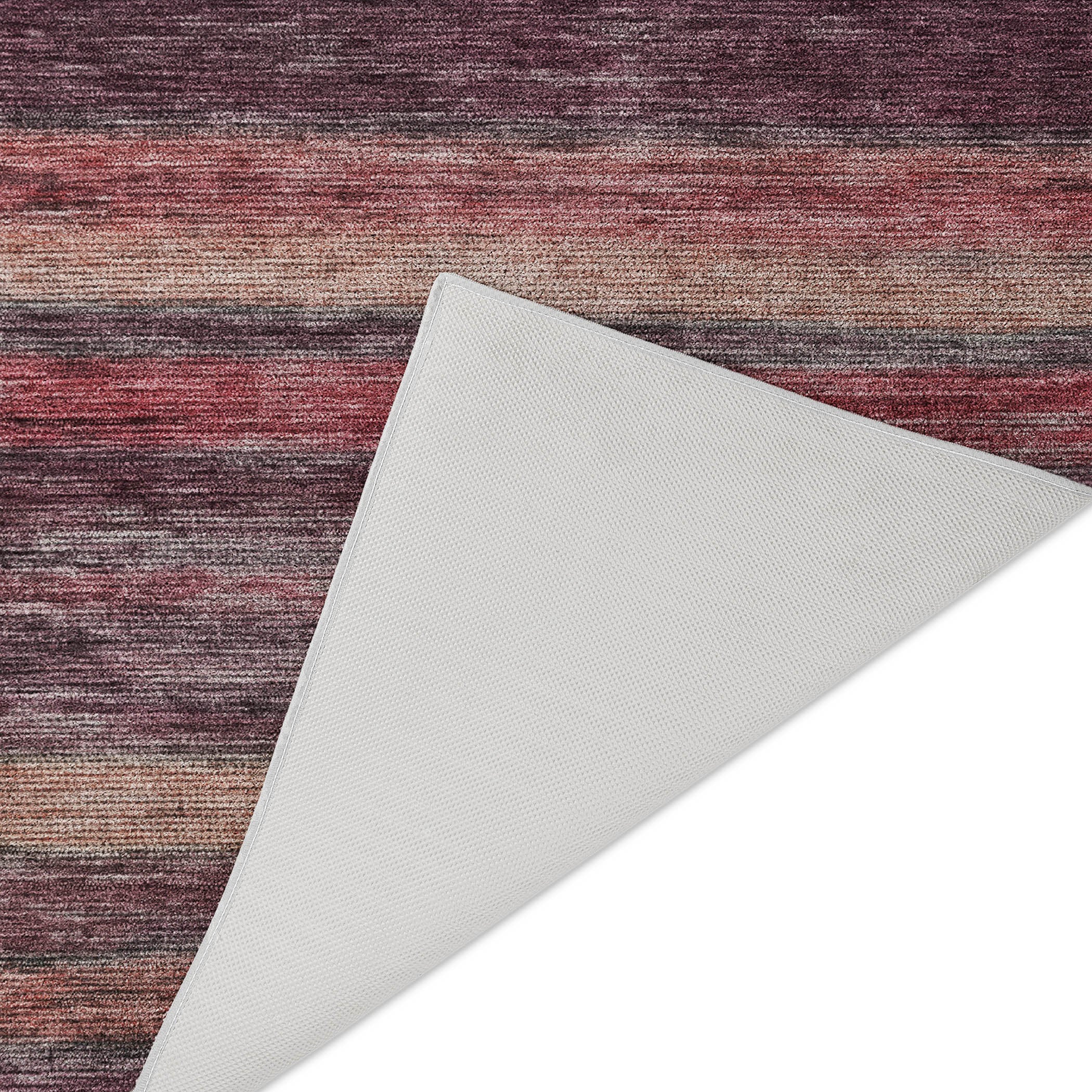 Luxury Washable Indoor/Outdoor Transitional KC5 Merlot Red Rug 1'8" x 2'6" #shape_Rectangle
