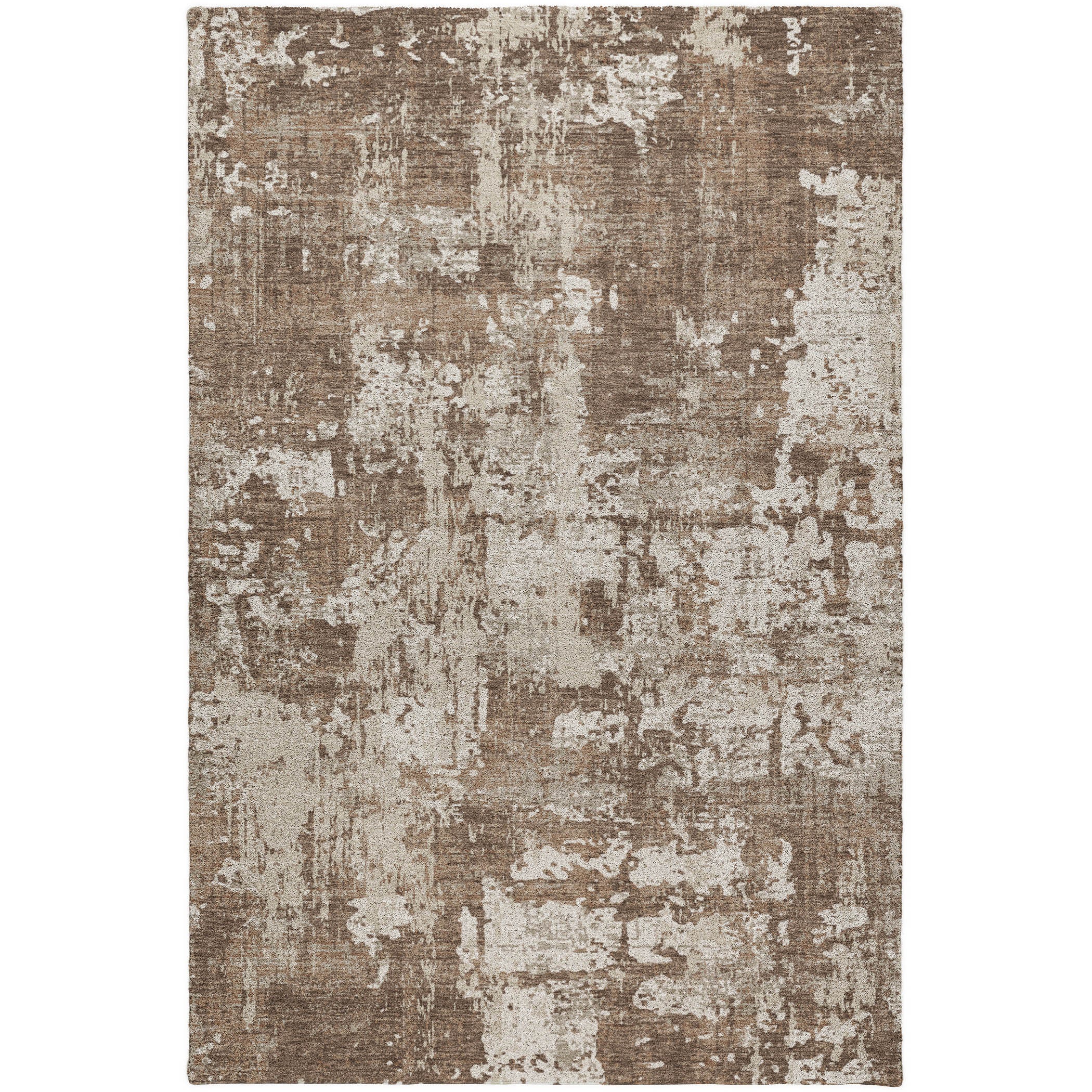 Luxury Washable Indoor/Outdoor Transitional KC7 Brown Rug 2'6" x 3'10" #shape_Rectangle