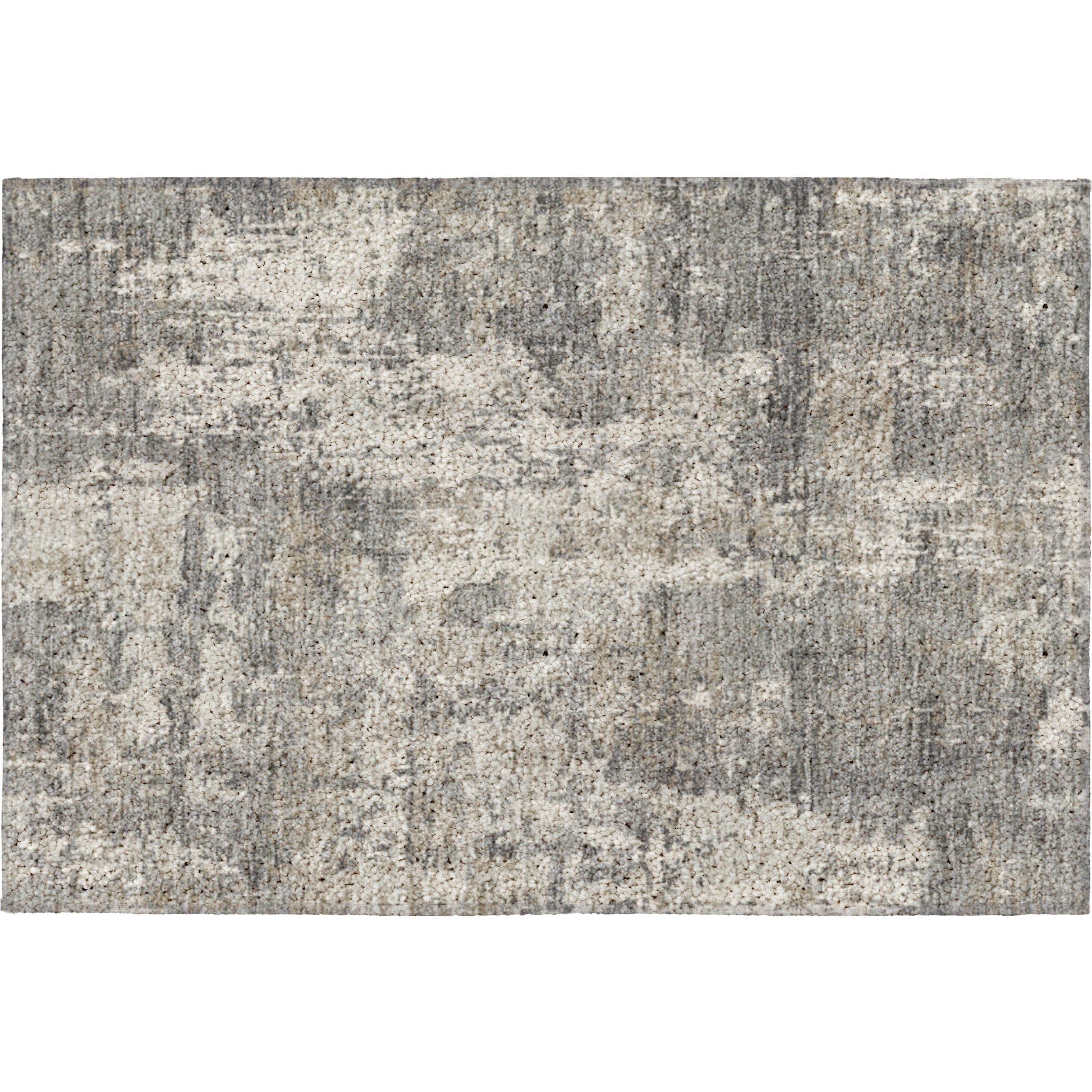 Luxury Washable Indoor/Outdoor Transitional KC7 Gray Rug 1'8" x 2'6" #shape_Rectangle