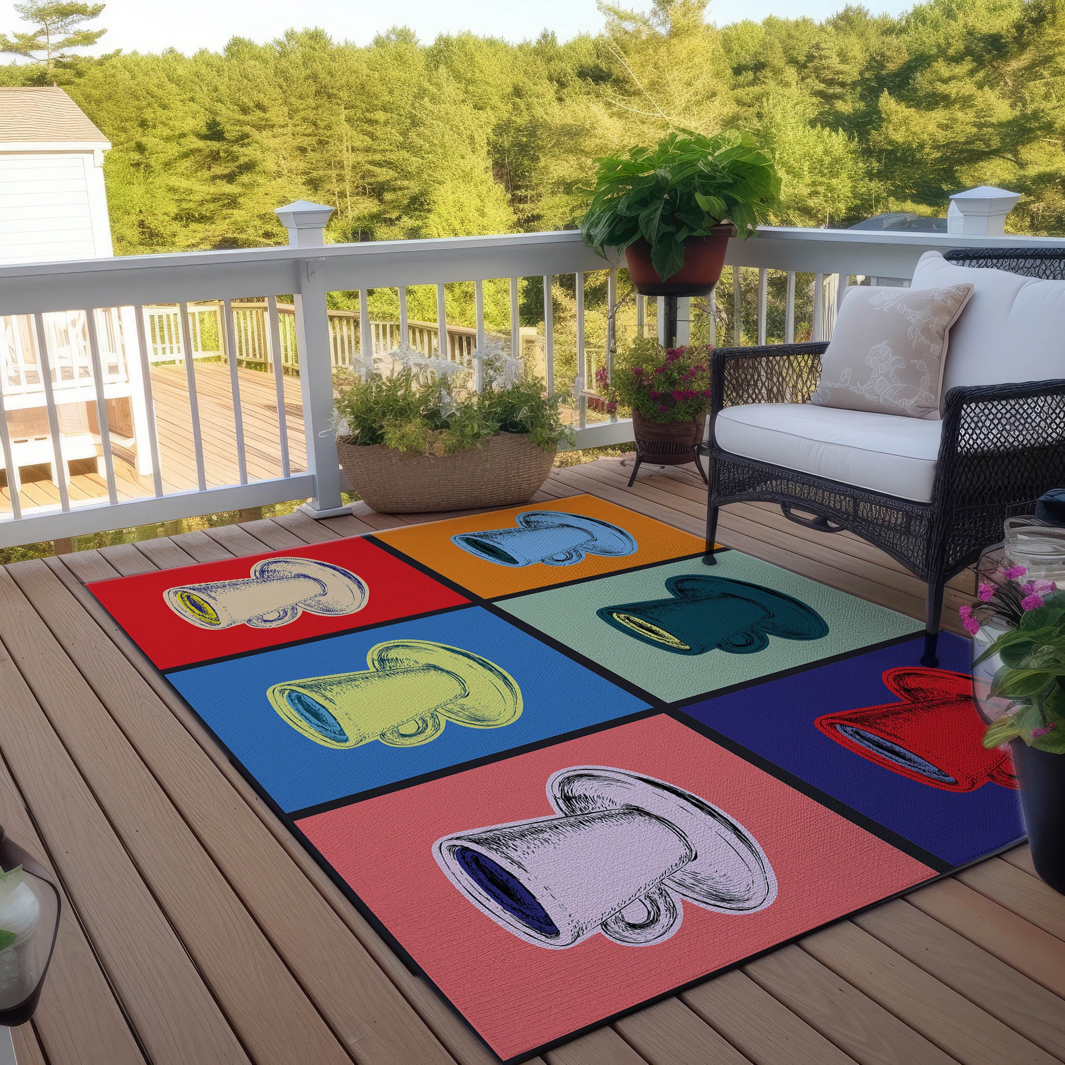 Luxury Machine Washable Indoor/Outdoor Kitchen KE10 Multi Rug 2'6" x 3'10" #shape_Rectangle