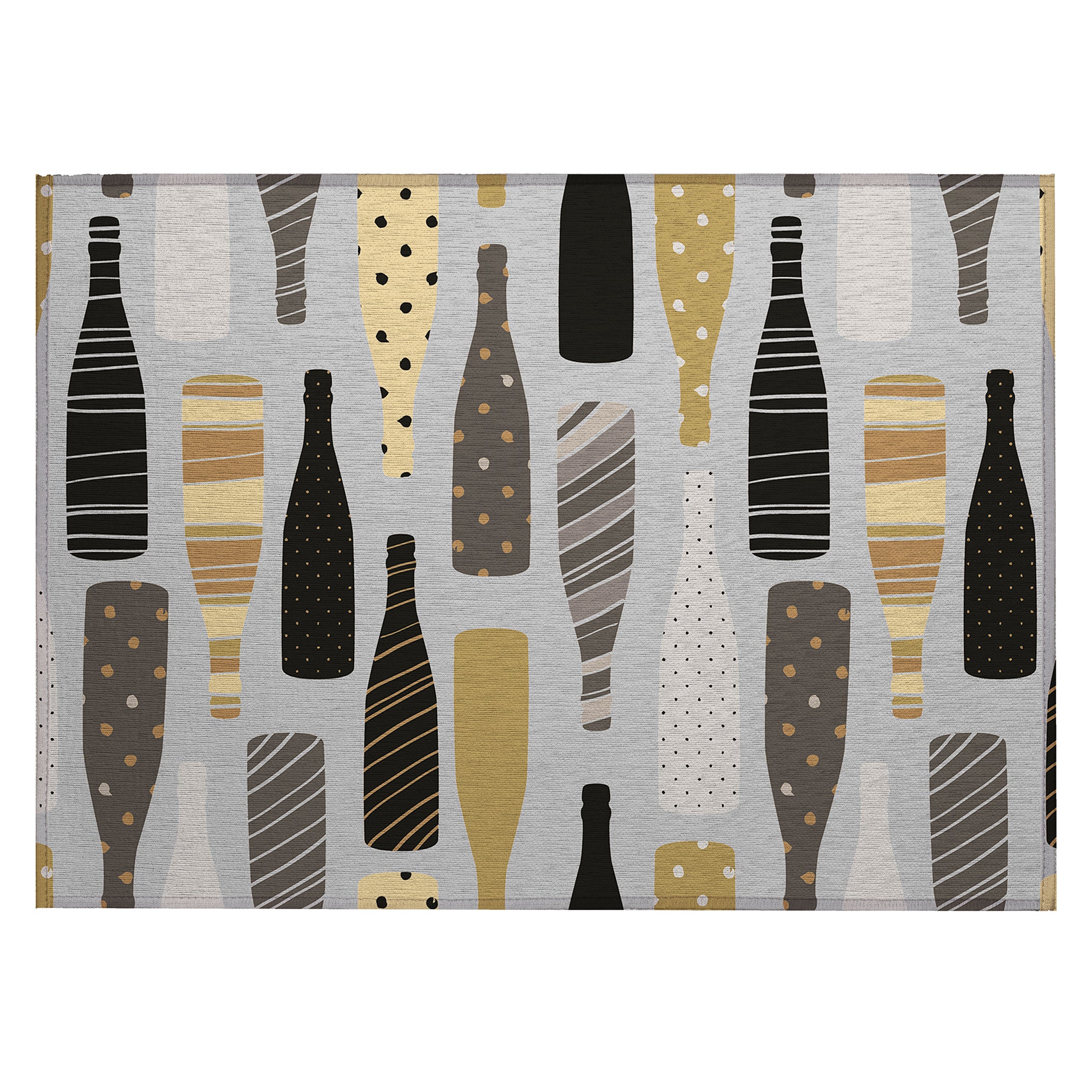 Luxury Machine Washable Indoor/Outdoor Kitchen KE12 Silver Gray Rug 1'8" x 2'6" #shape_Rectangle