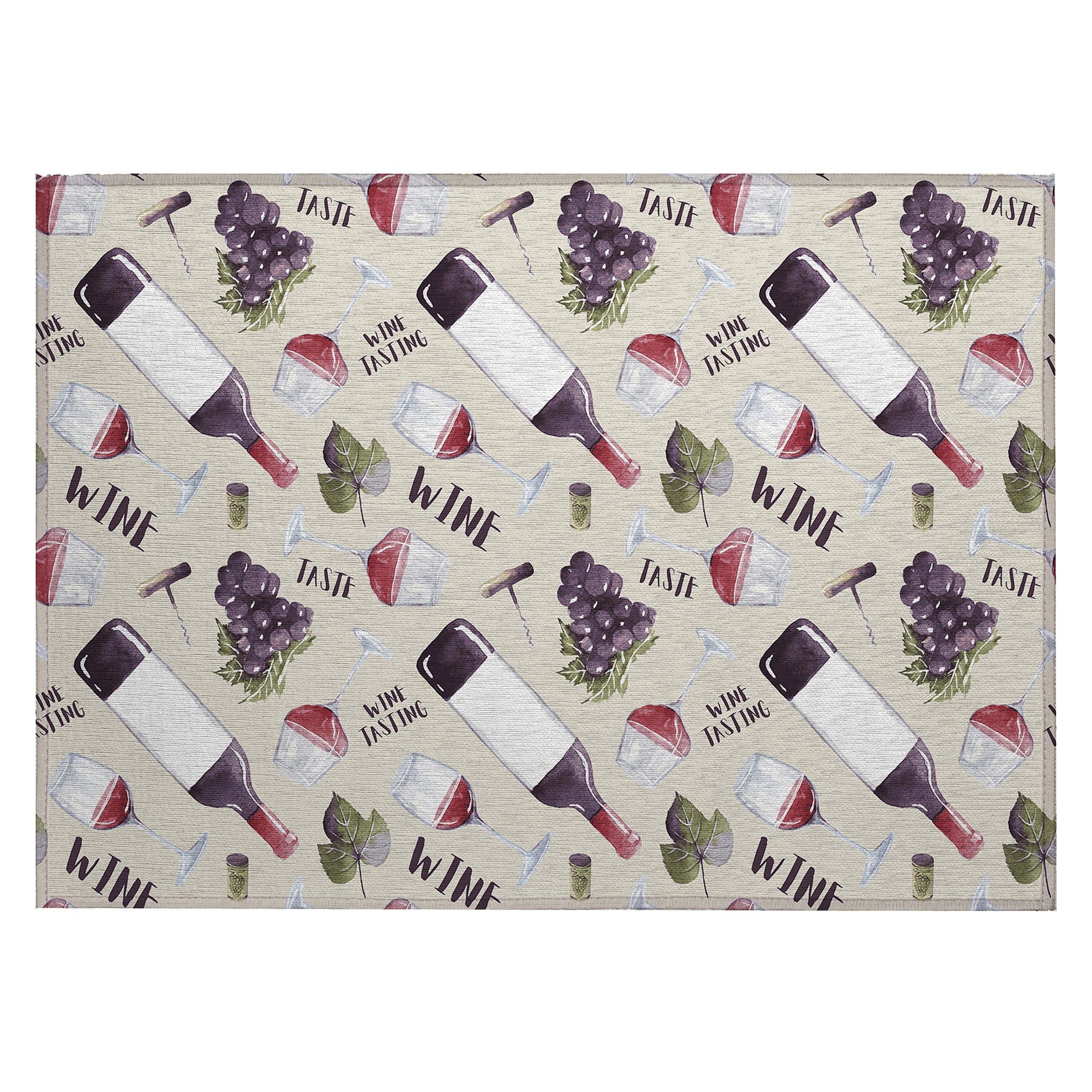 Luxury Machine Washable Indoor/Outdoor Kitchen KE14 Putty Ivory Rug 1'8" x 2'6" #shape_Rectangle