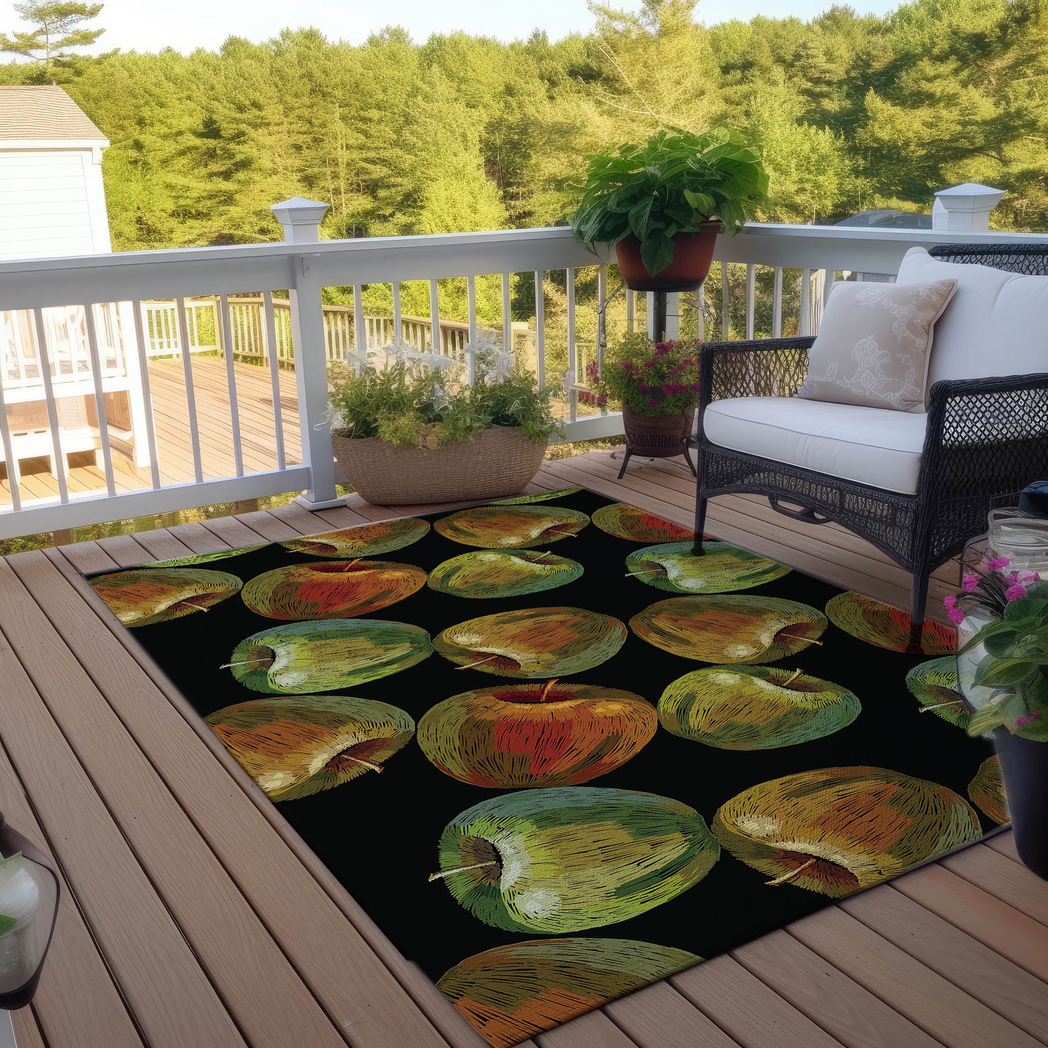 Luxury Machine Washable Indoor/Outdoor Kitchen KE8 Black Rug 2'6" x 3'10" #shape_Rectangle