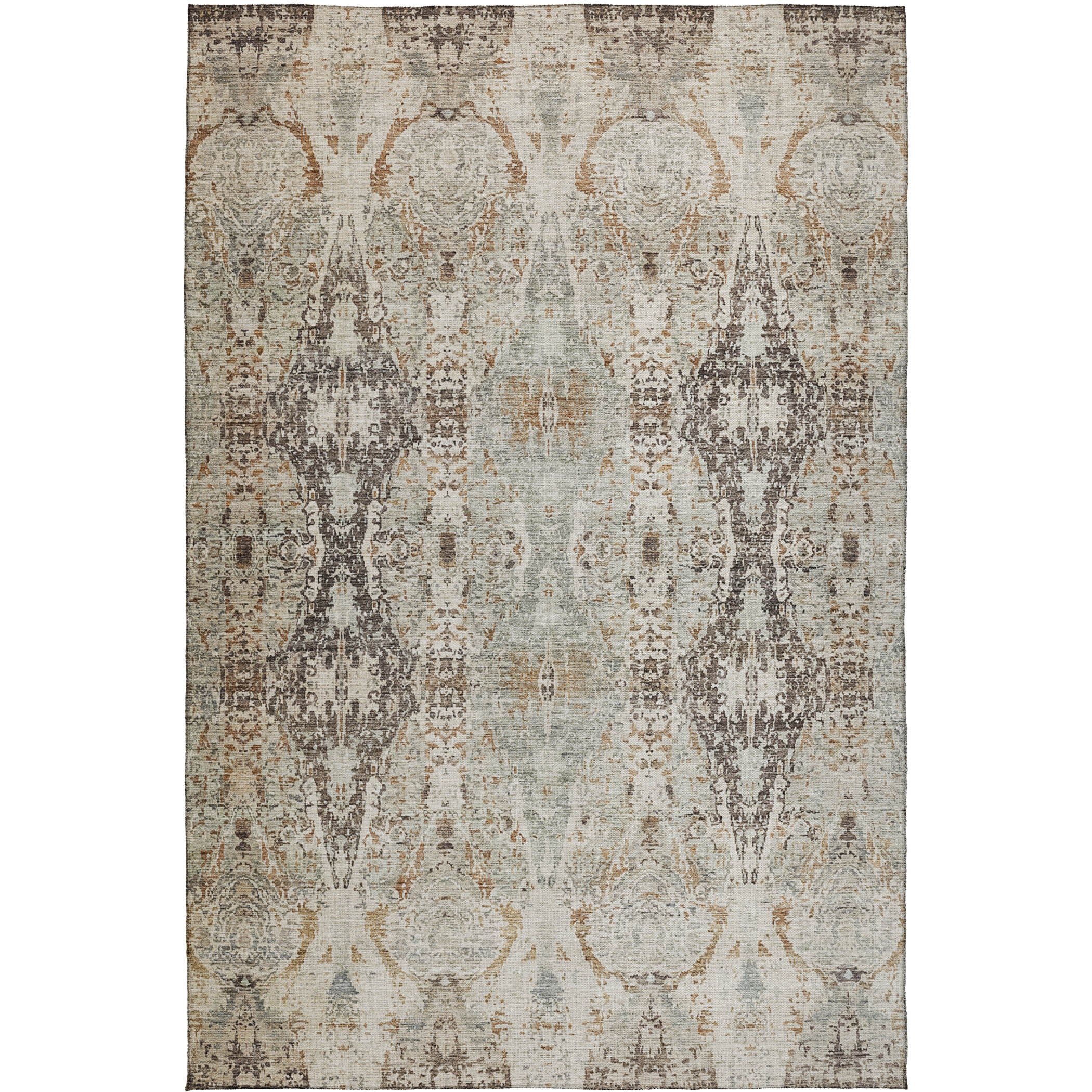 Indoor/Outdoor Traditional KJ9 Linen Ivory Rug 2'6" x 3'10" #shape_Rectangle