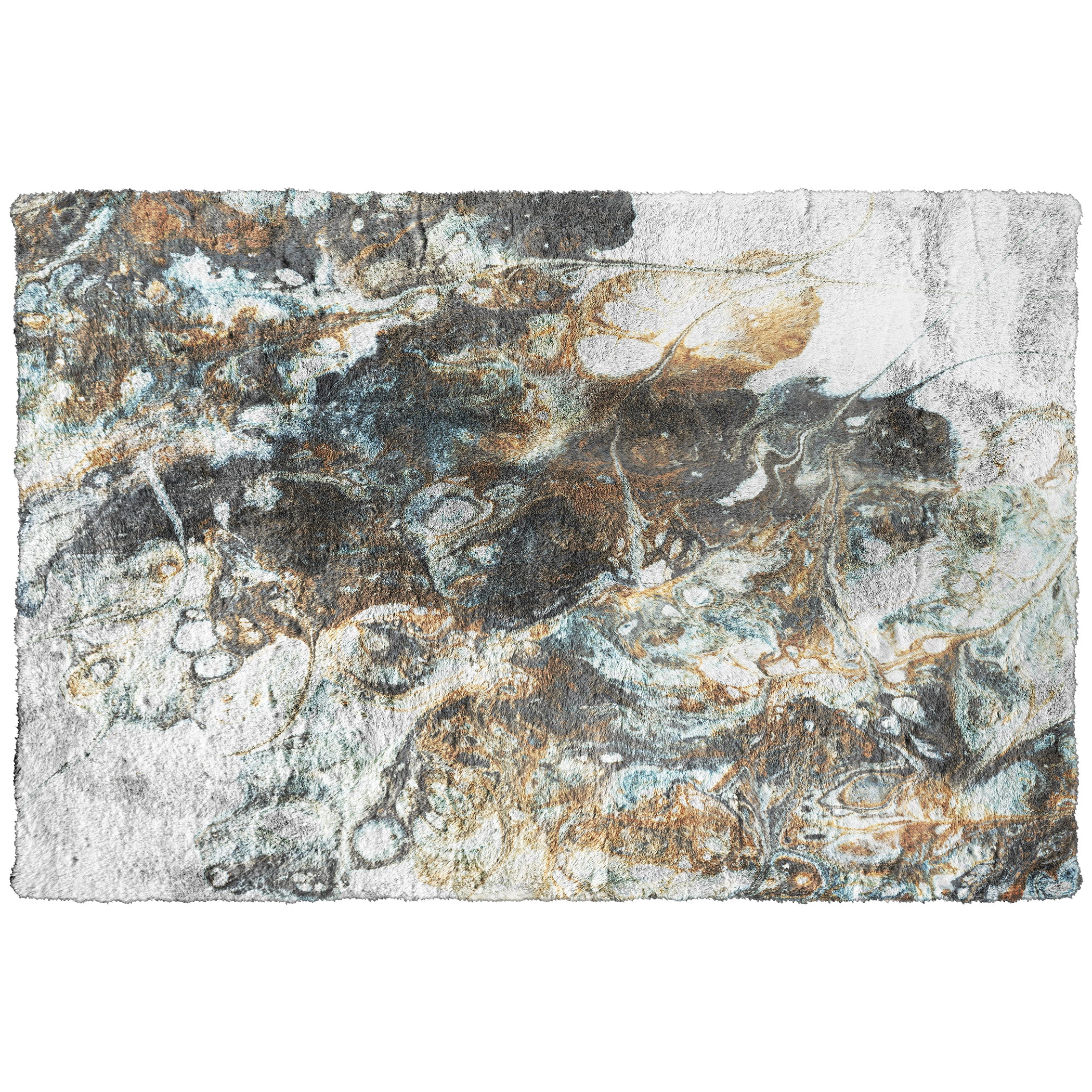 Luxury Machine Washable Contemporary KK11 Volcano Ivory Rug 1'8" x 2'6" #shape_Rectangle