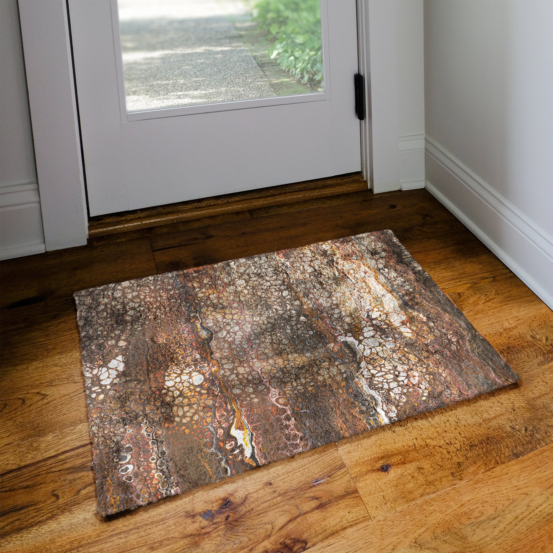 Luxury Machine Washable Contemporary KK15 Canyon Brown Rug 1'8" x 2'6" #shape_Rectangle