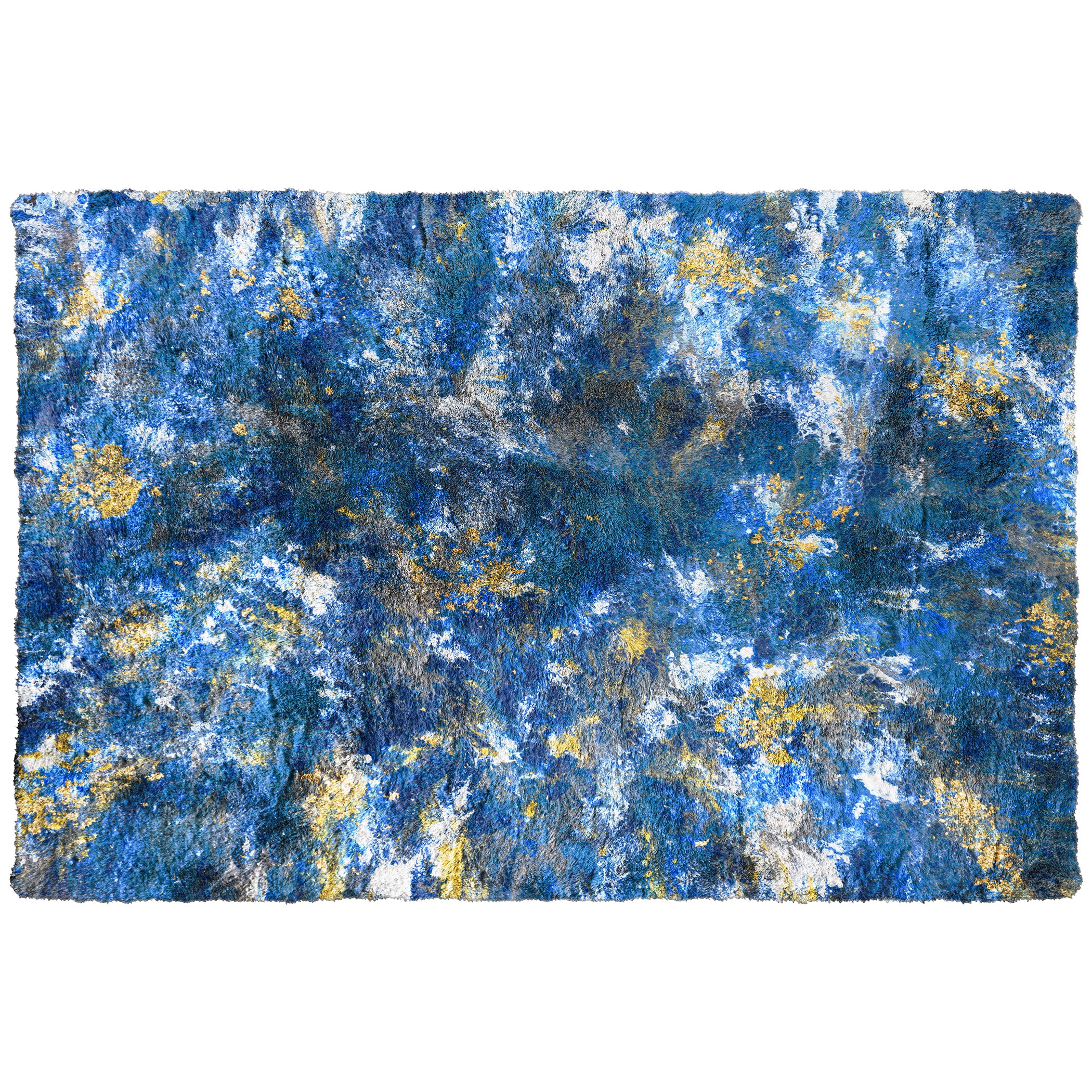 Luxury Machine Washable Contemporary KK17 Pacifica Blue Rug 1'8" x 2'6" #shape_Rectangle
