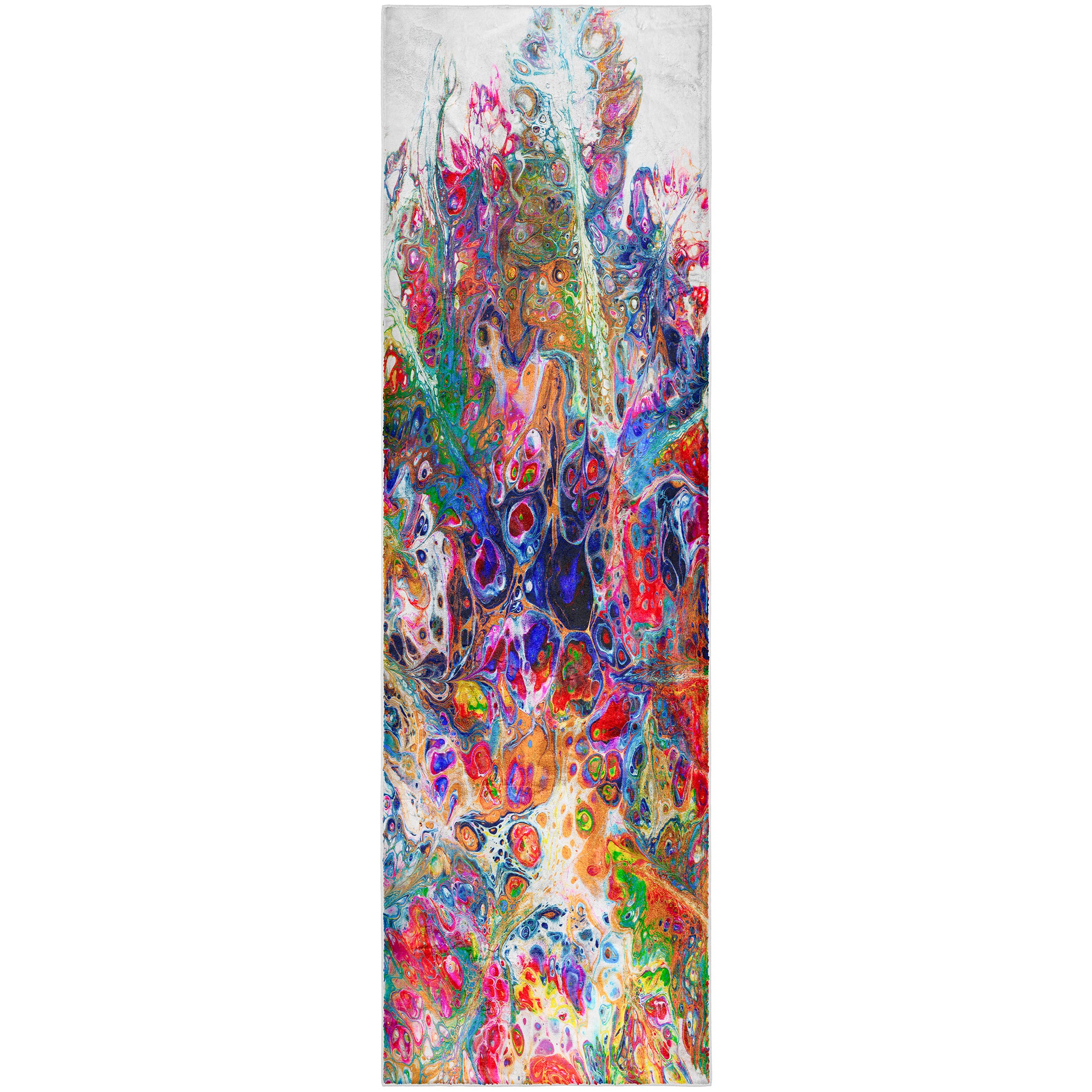 Luxury Machine Washable Contemporary KK1 Carnival Multi Rug 2'3" x 7'6" #shape_Runner