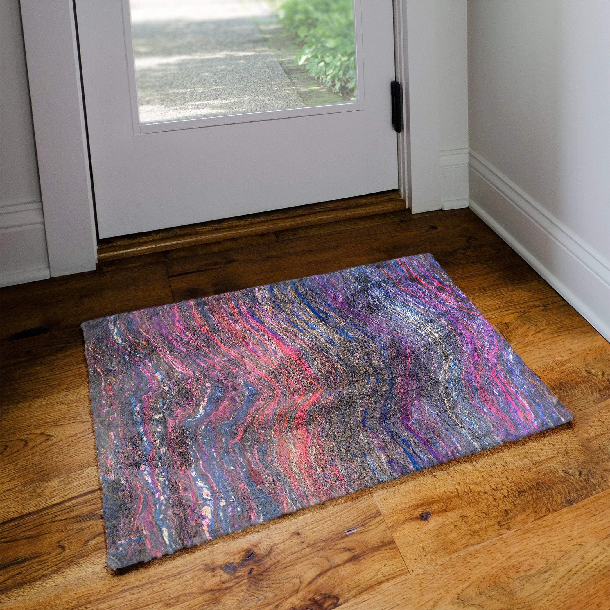 Luxury Machine Washable Contemporary KK3 Passion Multi Rug 1'8" x 2'6" #shape_Rectangle