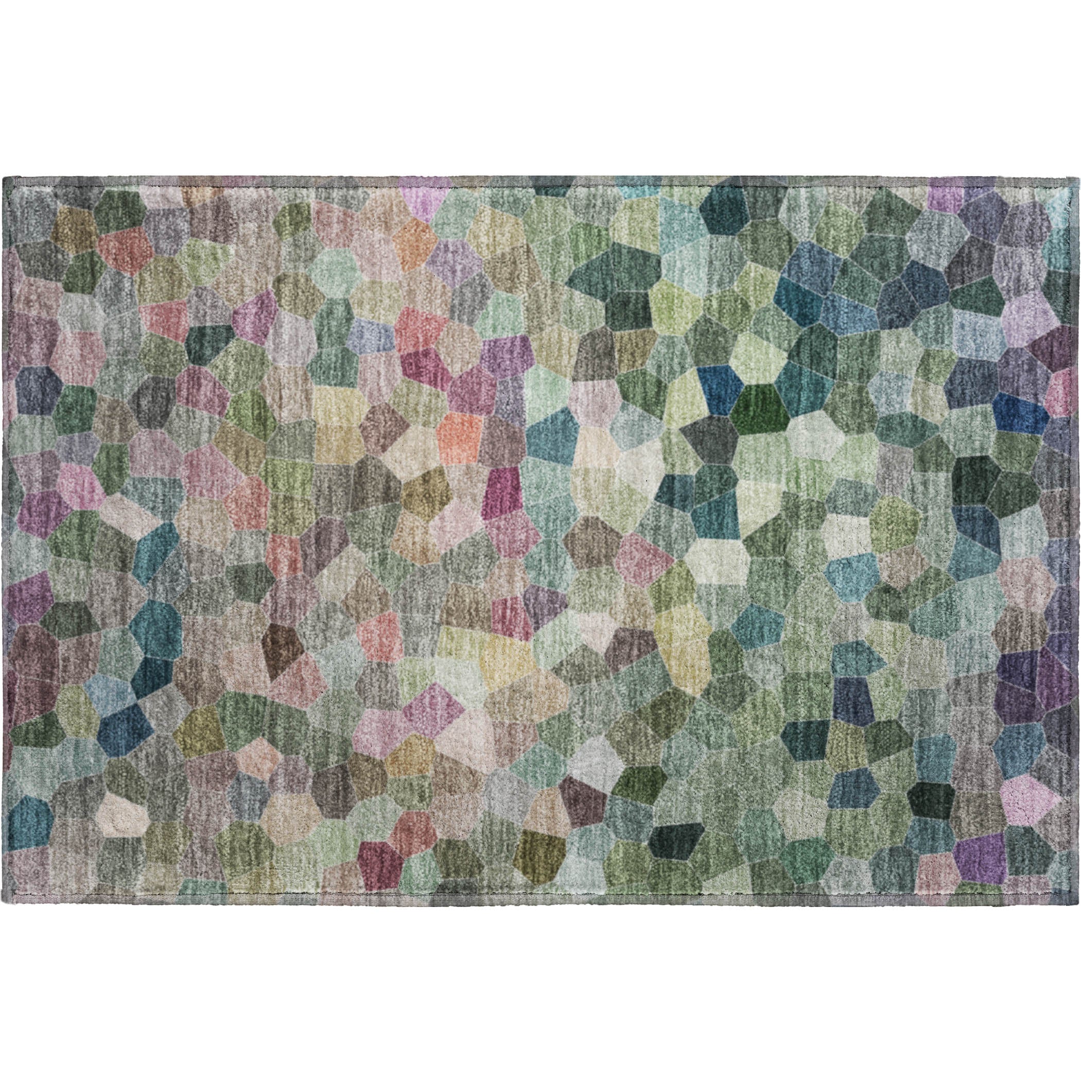 Luxury Washable Indoor/Outdoor Transitional KL1 Cactus Green Rug 1'8" x 2'6" #shape_Rectangle