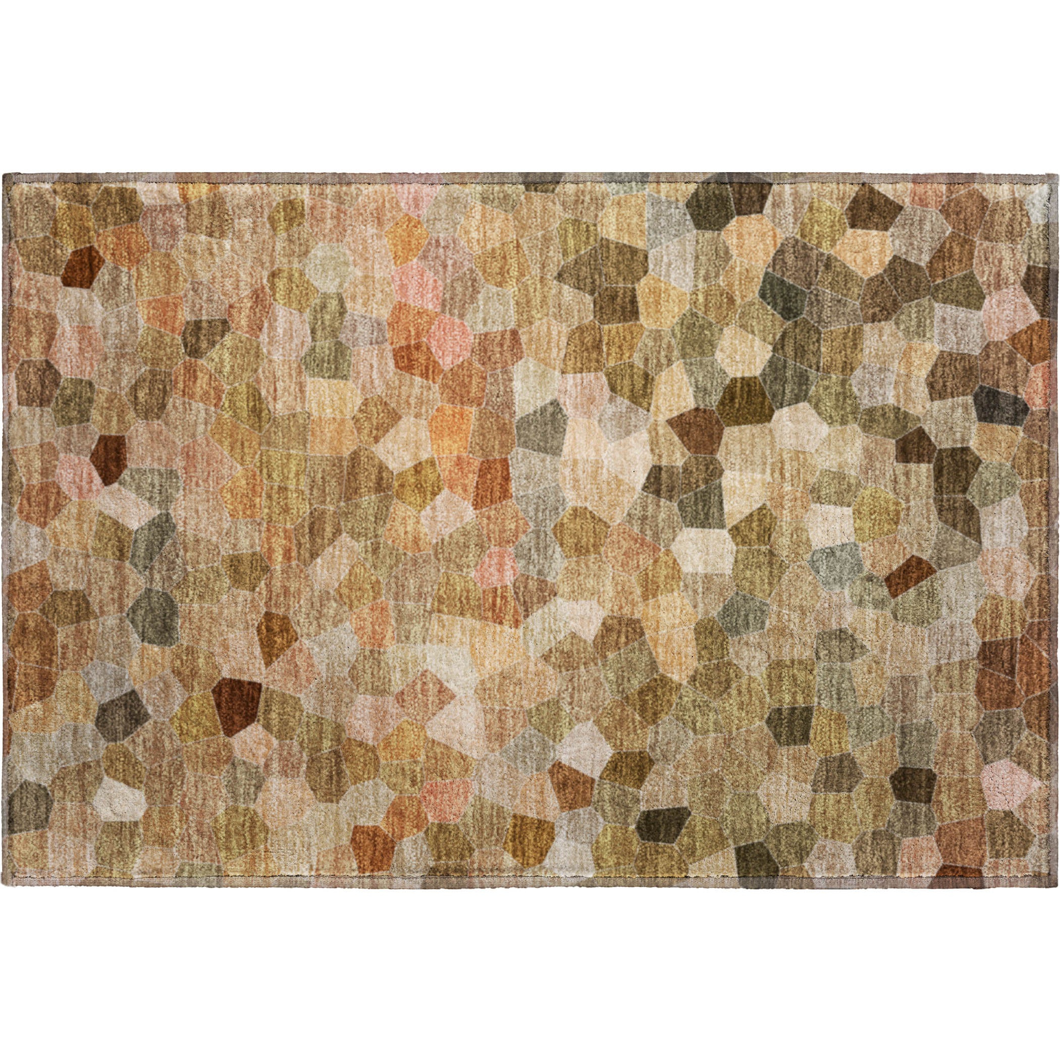 Luxury Washable Indoor/Outdoor Transitional KL1 Canyon Orange Rug 1'8" x 2'6" #shape_Rectangle