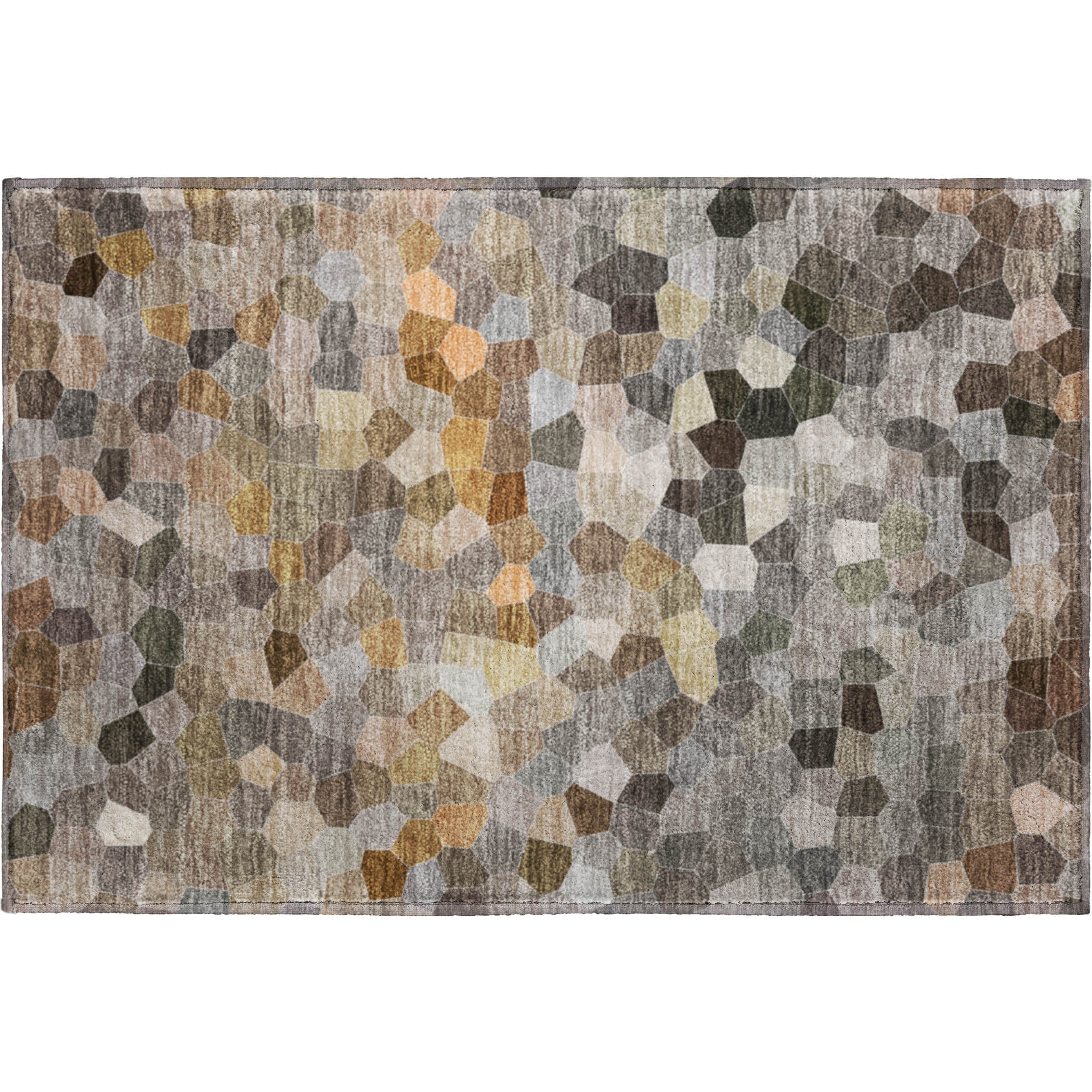 Luxury Washable Indoor/Outdoor Transitional KL1 Pewter Gray Rug 1'8" x 2'6" #shape_Rectangle