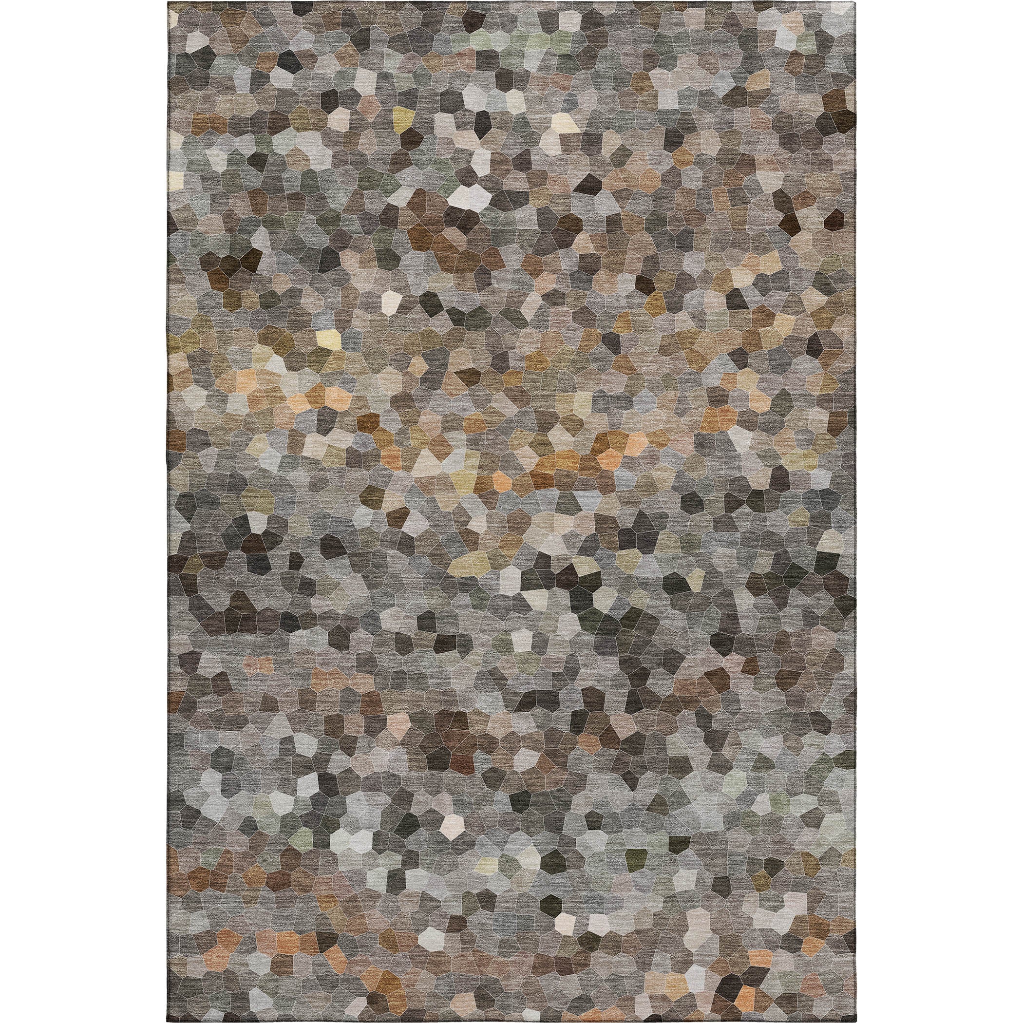 Luxury Washable Indoor/Outdoor Transitional KL1 Pewter Gray Rug 2'6" x 3'10" #shape_Rectangle