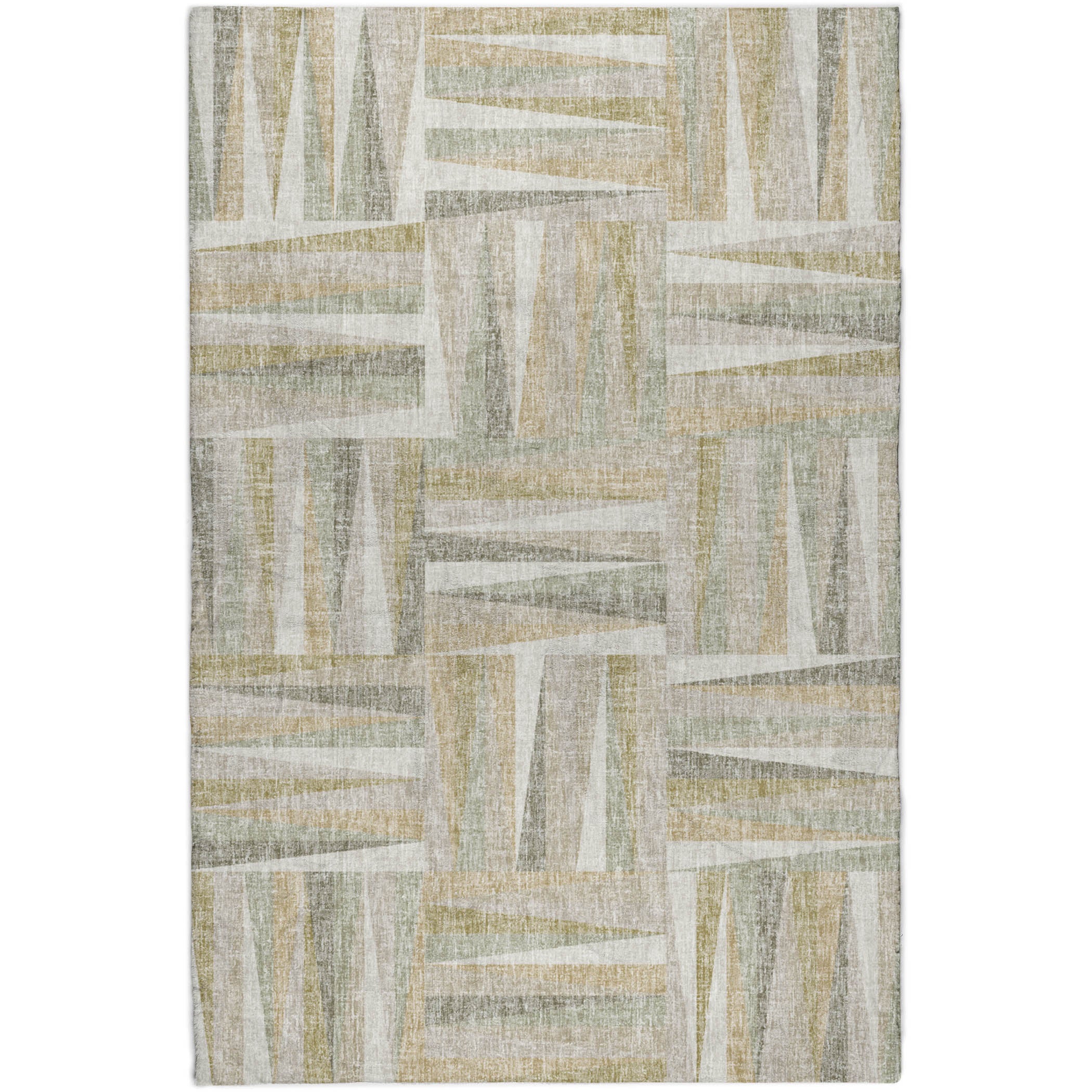 Luxury Washable Transitional LN2 Linen Ivory Rug 2'6" x 3'10" #shape_Rectangle