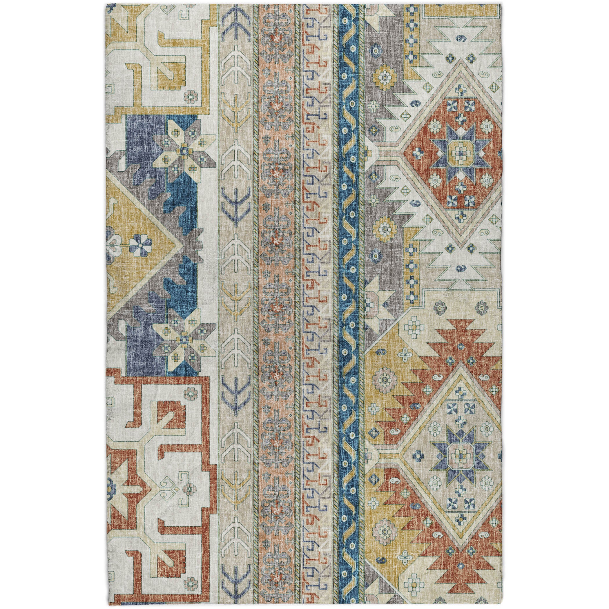 Luxury Washable Transitional LN3 Ivory Rug 2'6" x 3'10" #shape_Rectangle