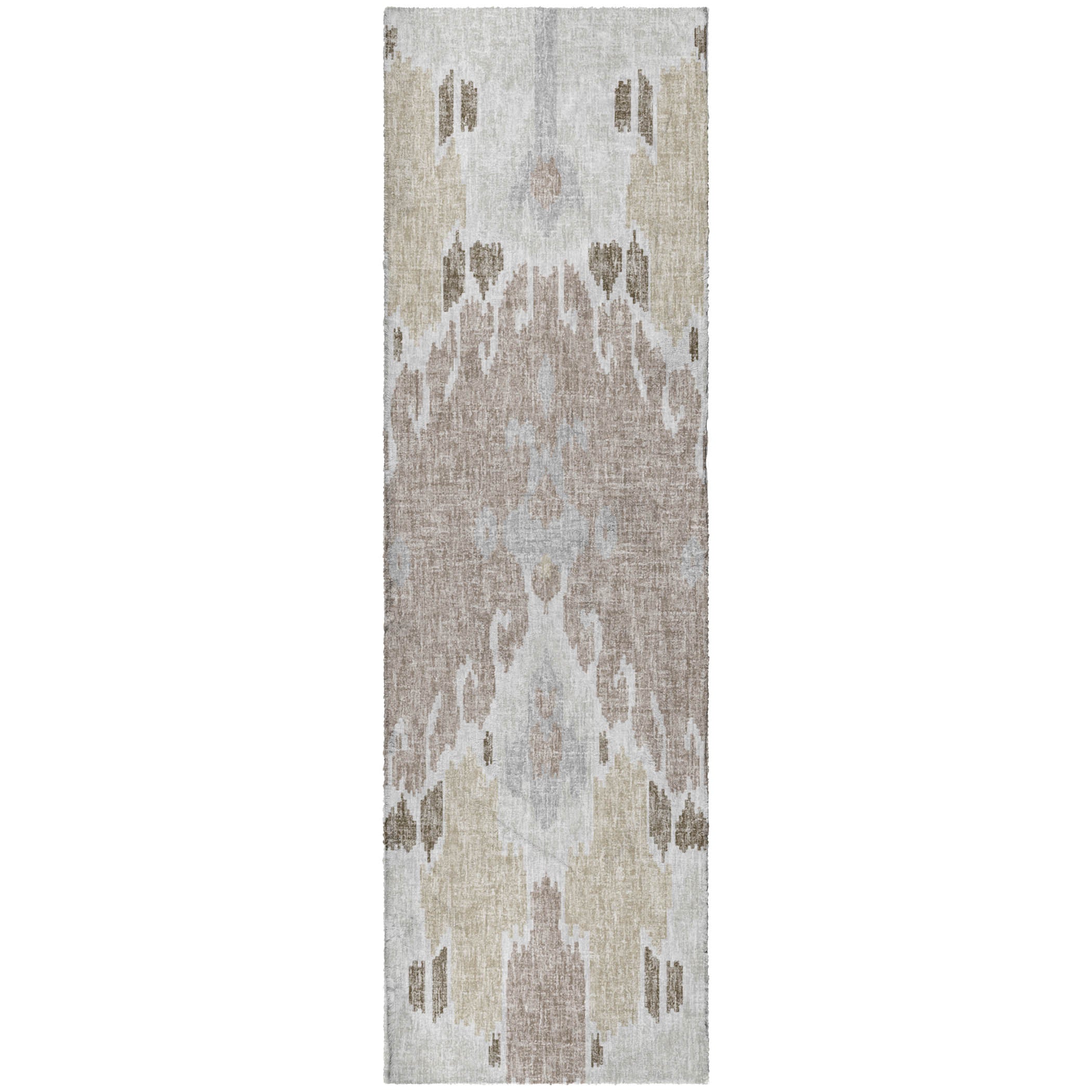 Luxury Washable Transitional LN5 Ivory Rug 2'3" x 7'6" #shape_Runner