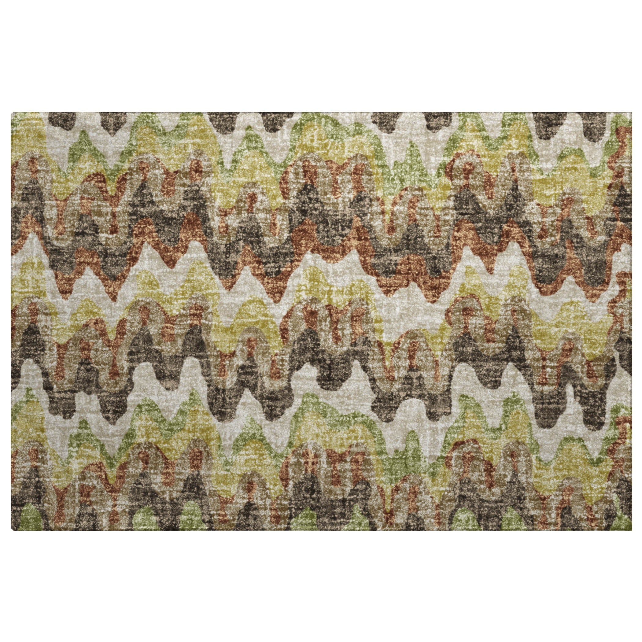 Luxury Washable Transitional LN6 Chocolate Brown Rug 1'8" x 2'6" #shape_Rectangle