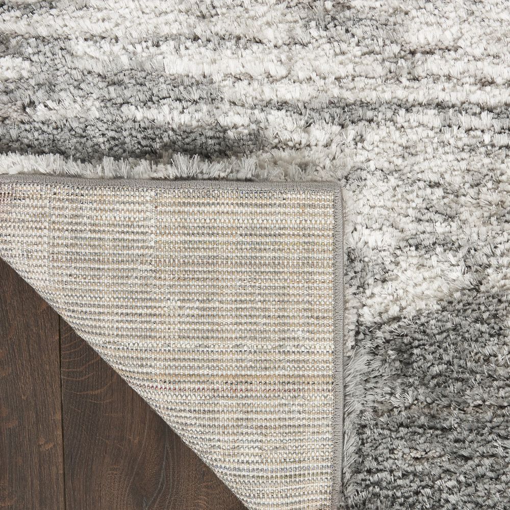 Luxurious Shag LXR02 Charcoal/Ivory Rugs #color_charcoal/ivory