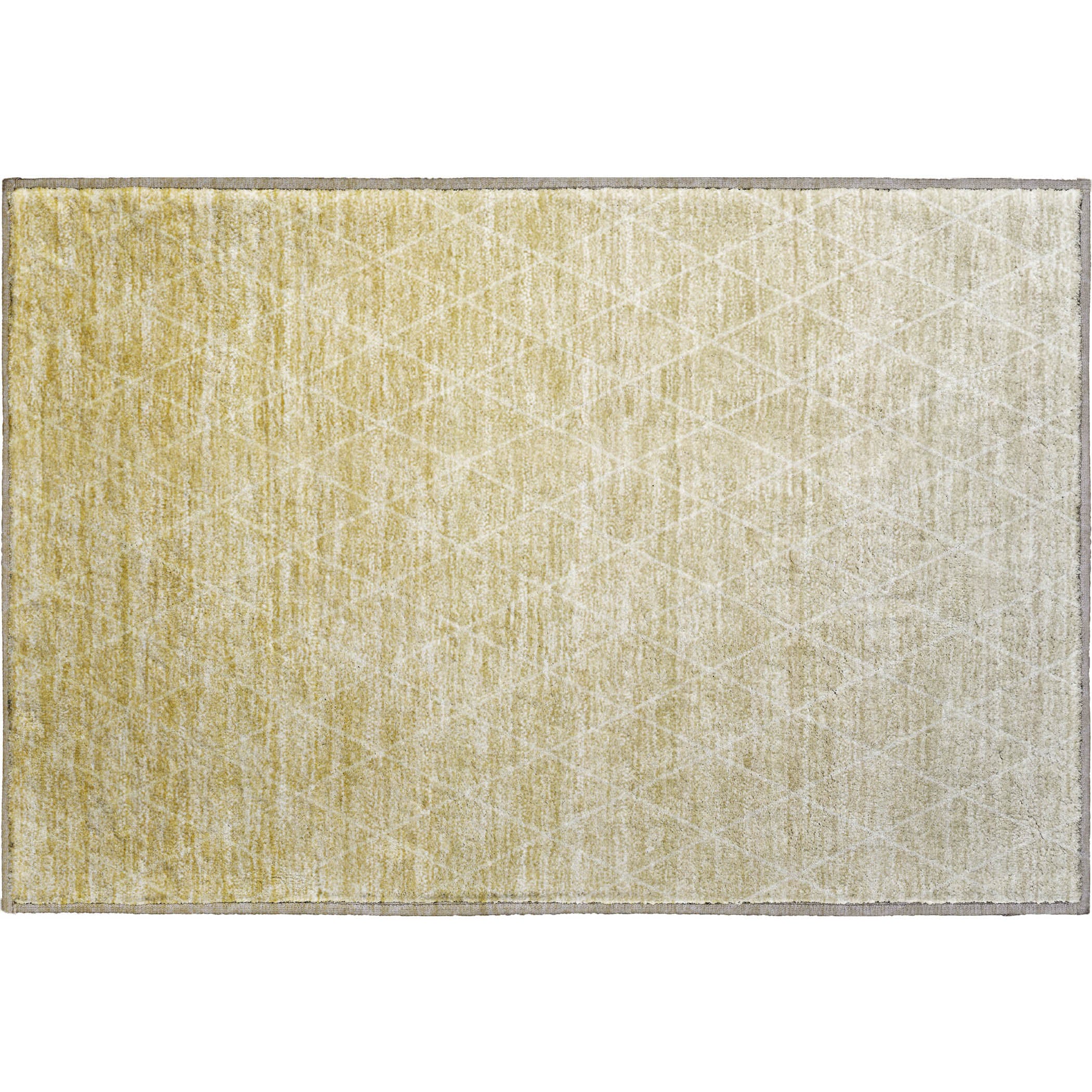 Luxury Washable Indoor/Outdoor transitional LZ2 Wheat Brown Rug 1'8" x 2'6" #shape_Rectangle