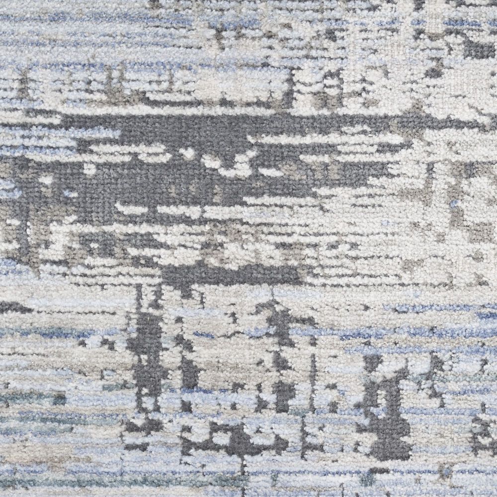 Modern Abstract MAB02 Blue Grey Rug #color_blue grey