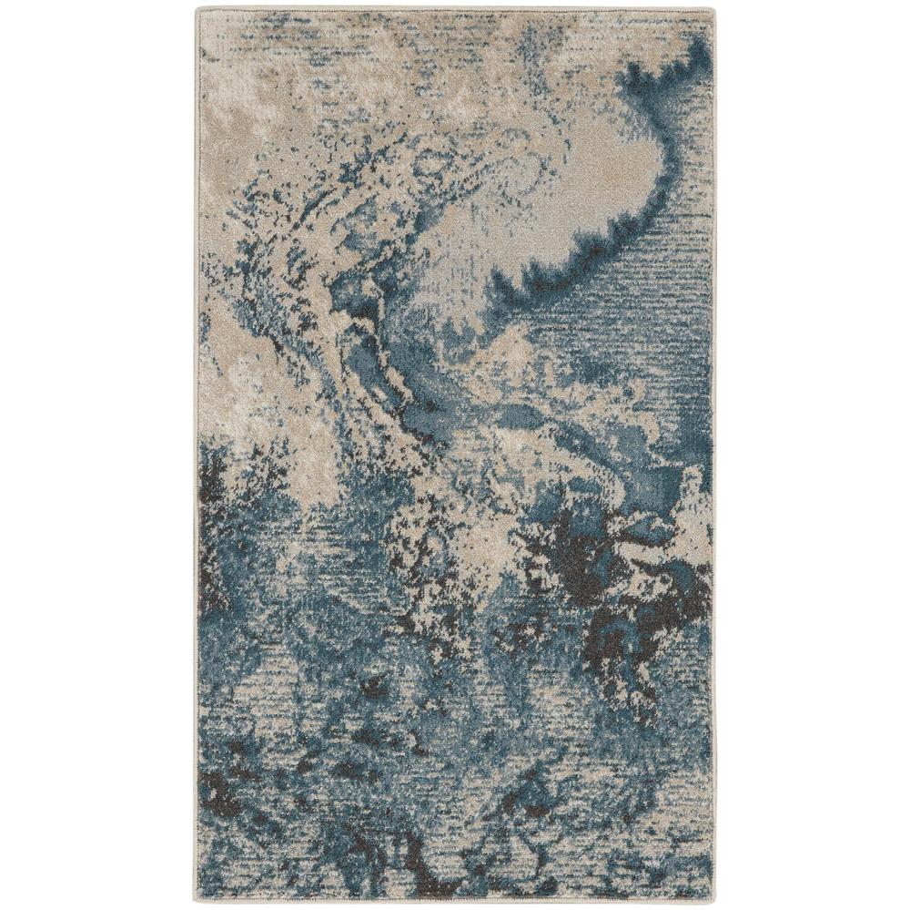 Maxell MAE08 Ivory/Teal Rugs #color_ivory/teal