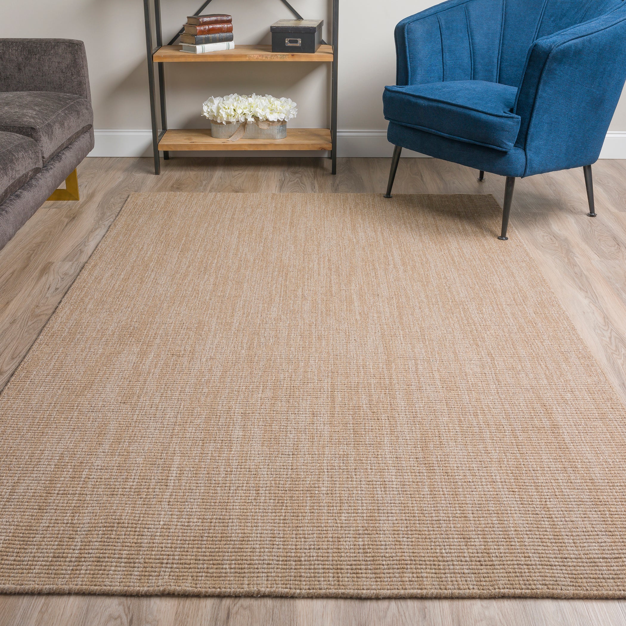 Transitional MC100 Mocha Brown 8 x 10 Wool Rug 8' x 10' #shape_Rectangle