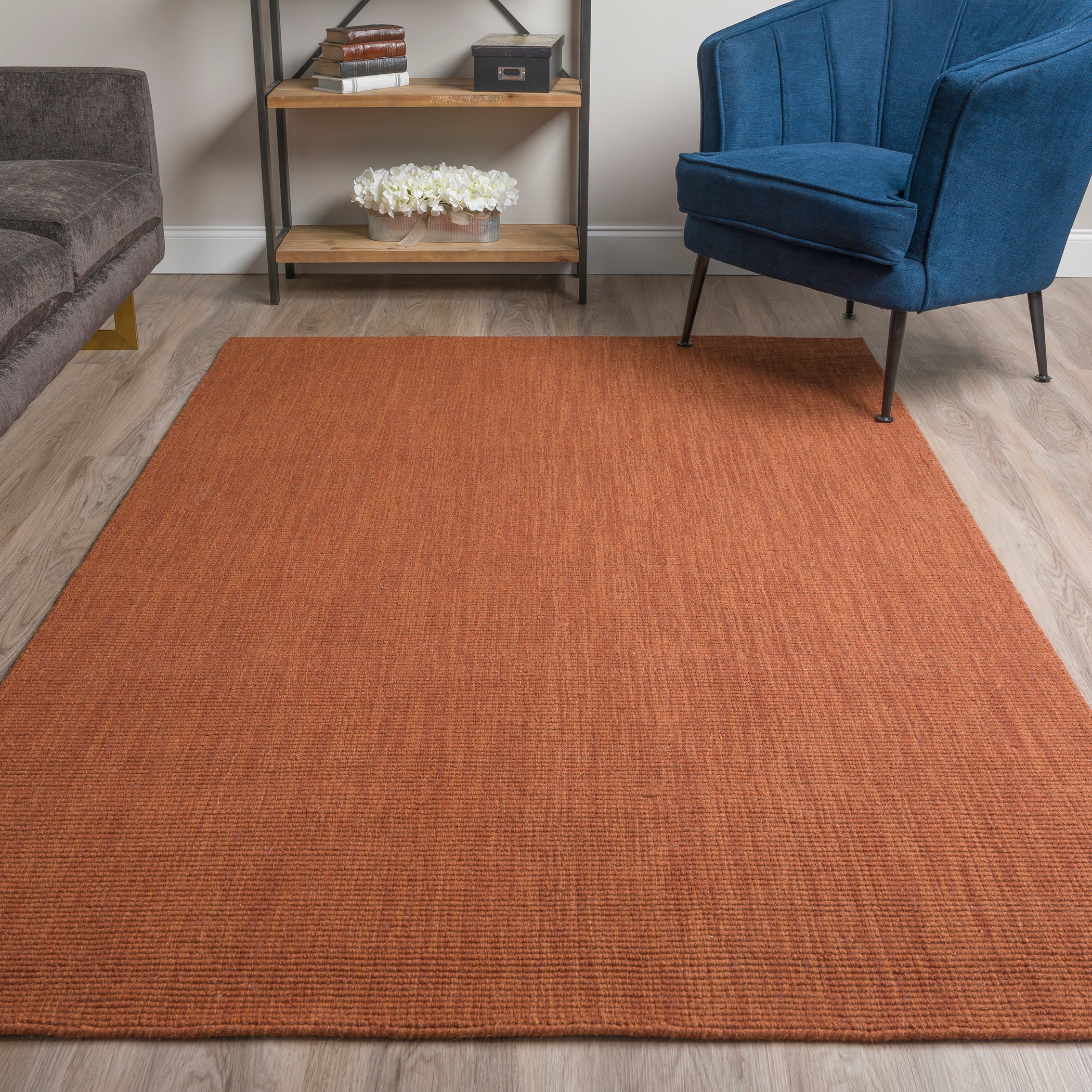 Transitional MC100 Paprika Red 8 x 10 Wool Rug 8' x 10' #shape_Rectangle