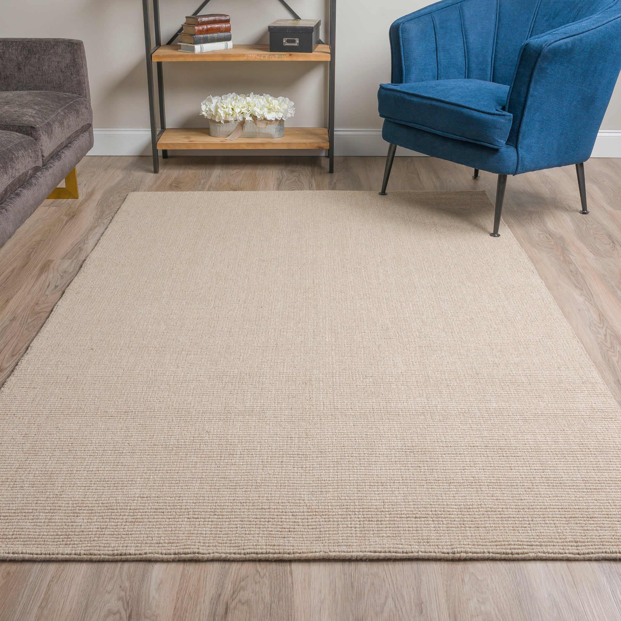 Transitional MC100 Taupe Ivory 9 x 13 Wool Rug 9' x 13' #shape_Rectangle