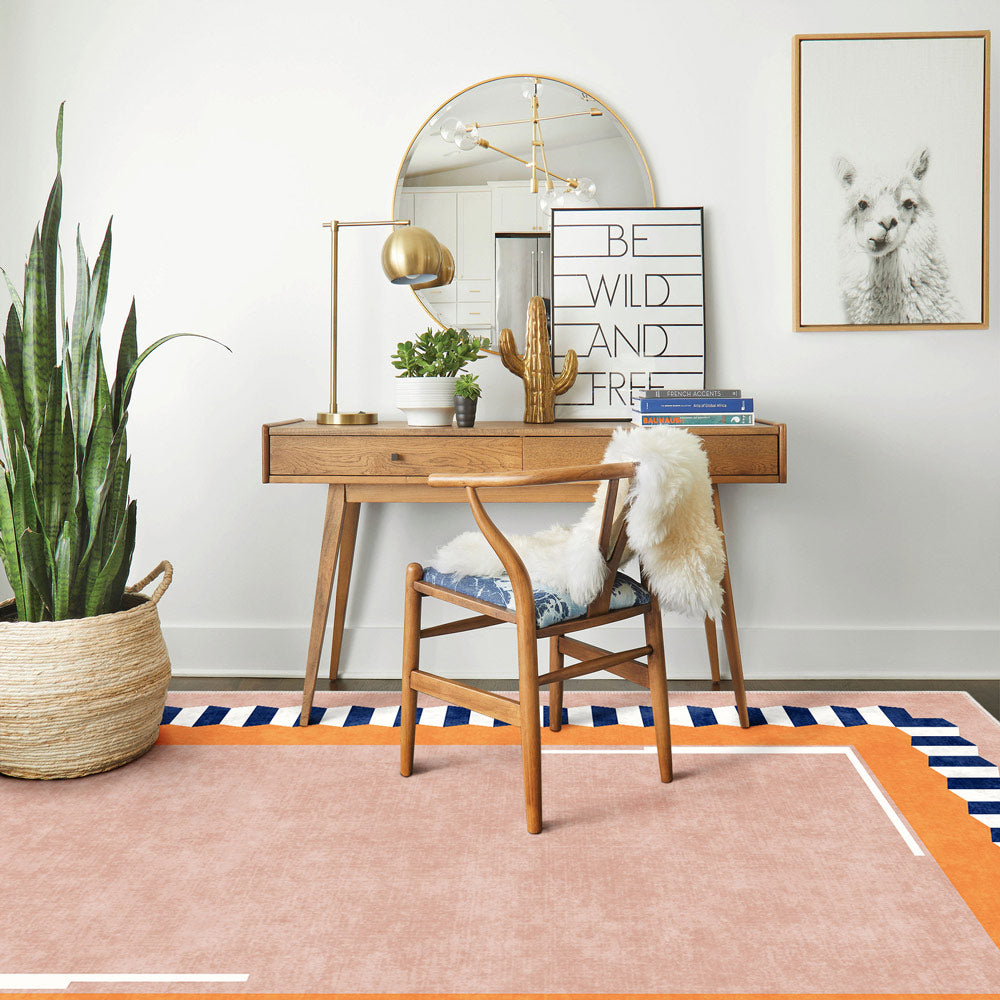 Satin Machine Washable Area Rug