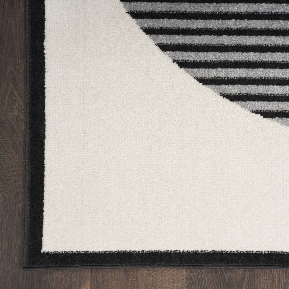 Modern Passion MDP02 Ivory Black Rugs #color_ivory black