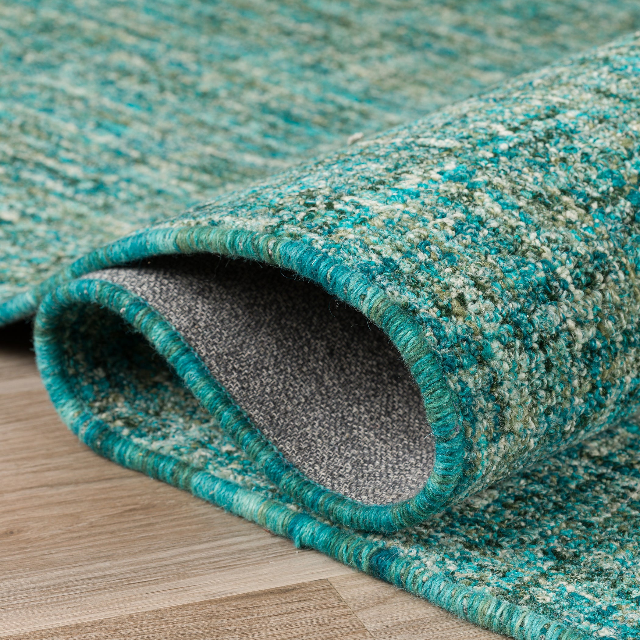 Transitional ME1 Aruba Teal Wool Rug 2' x 3' #shape_Rectangle