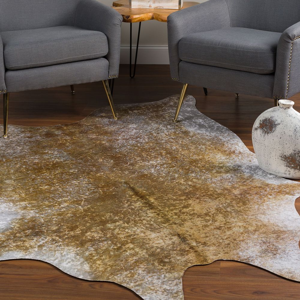 Montana MT5 Gold Area Rug #color_gold