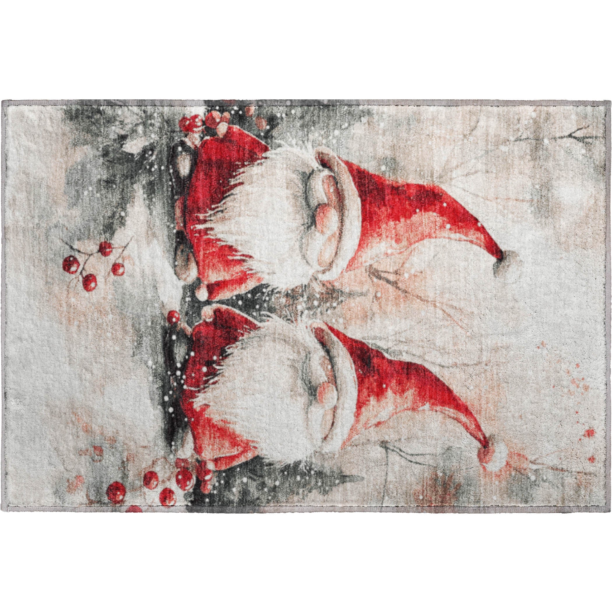 Luxury Washable Indoor/Outdoor Holiday MY16 Ivory Rug 1'8" x 2'6" #shape_Rectangle