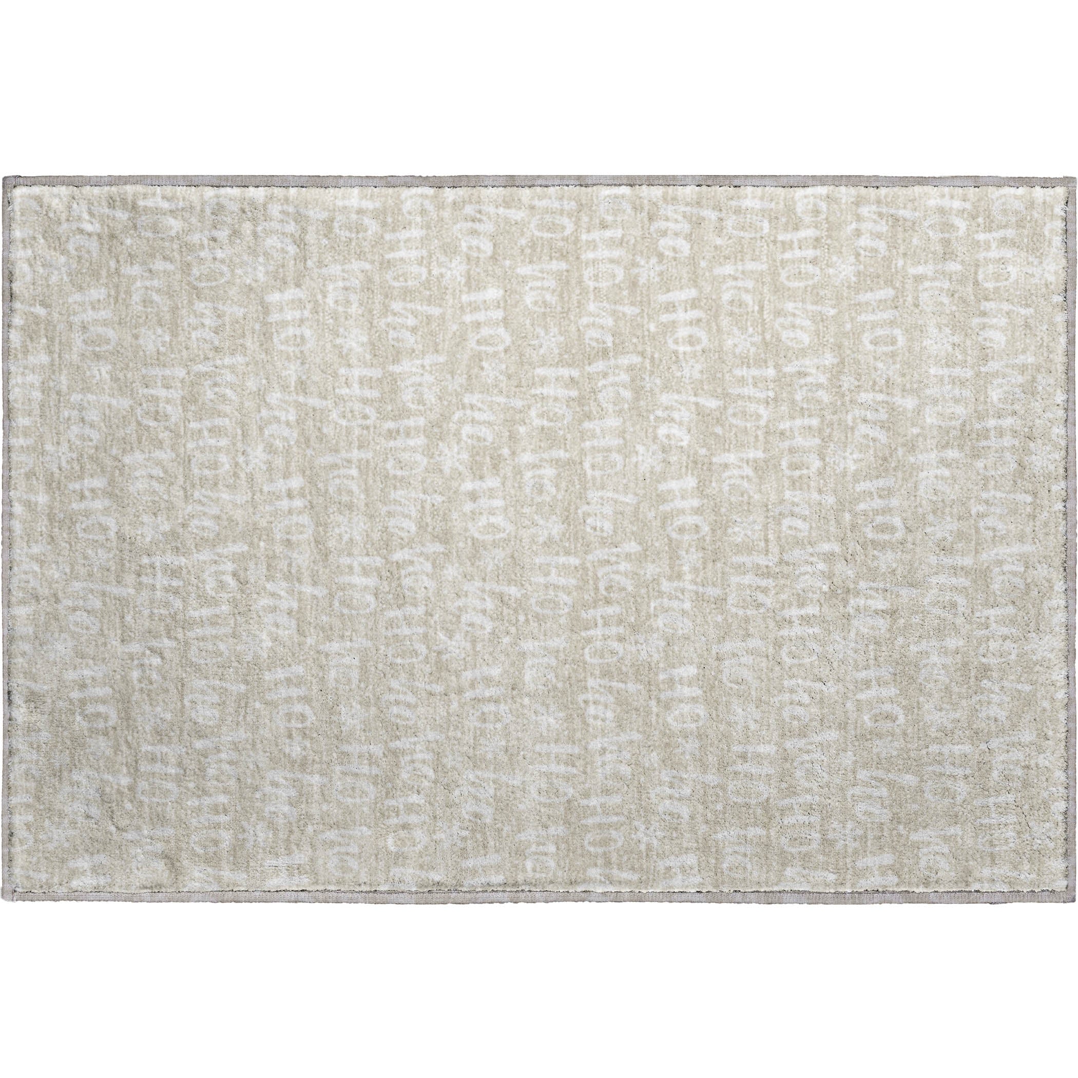 Luxury Washable Indoor/Outdoor Holiday MY22 Beige Brown Rug 1'8" x 2'6" #shape_Rectangle