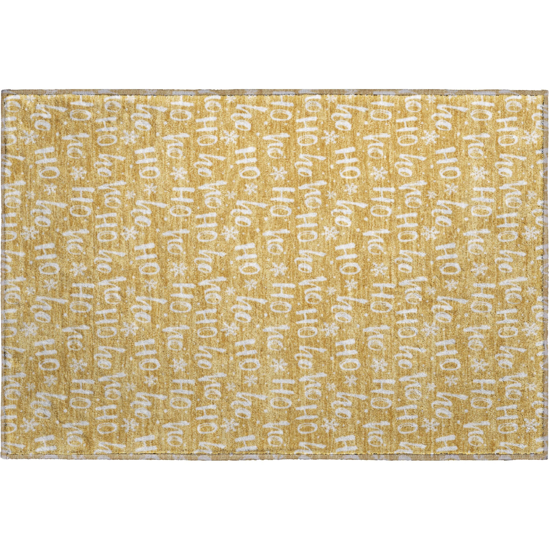 Luxury Washable Indoor/Outdoor Holiday MY22 Gold Rug 1'8" x 2'6" #shape_Rectangle